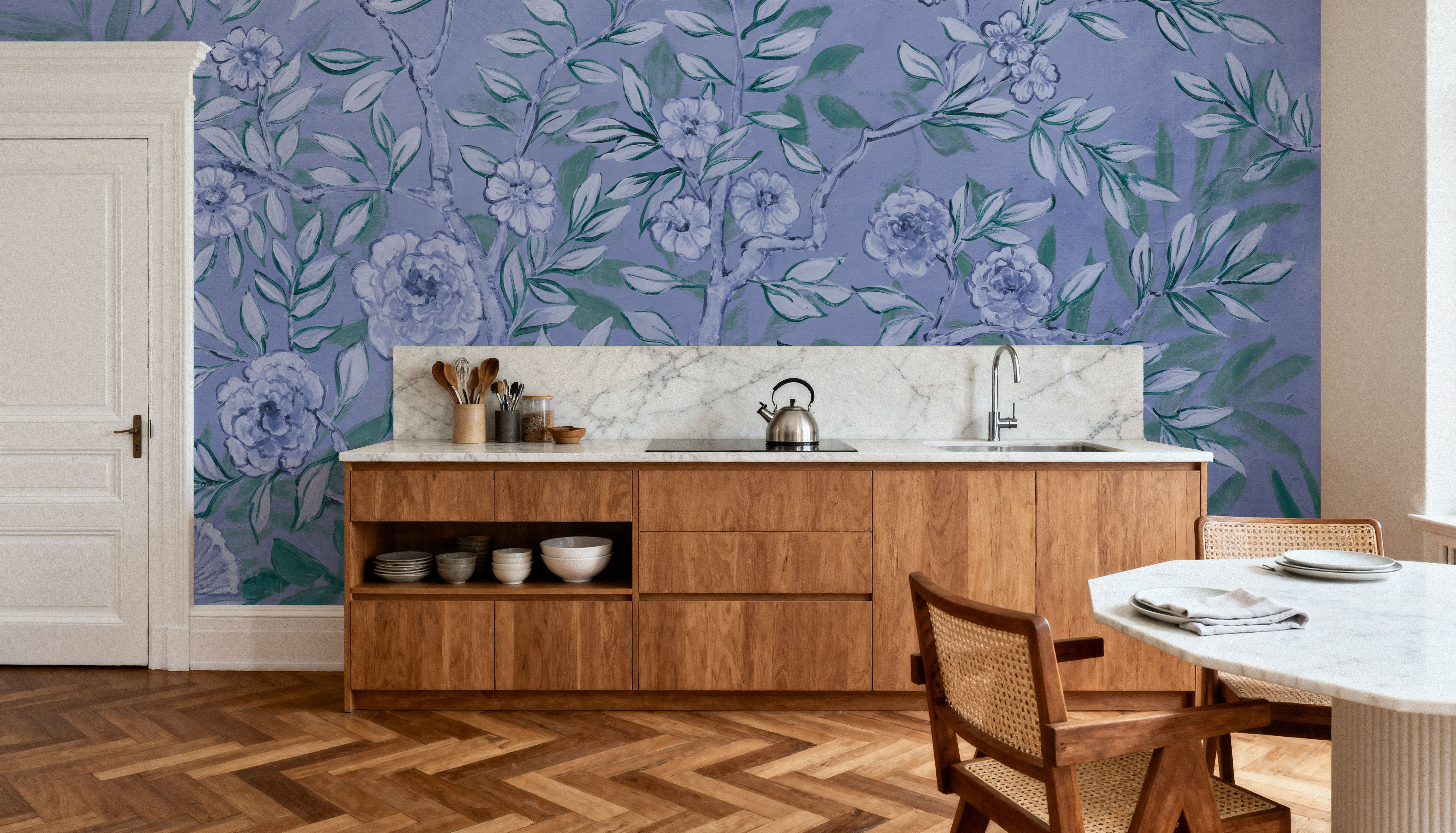 French Garden Blue Green