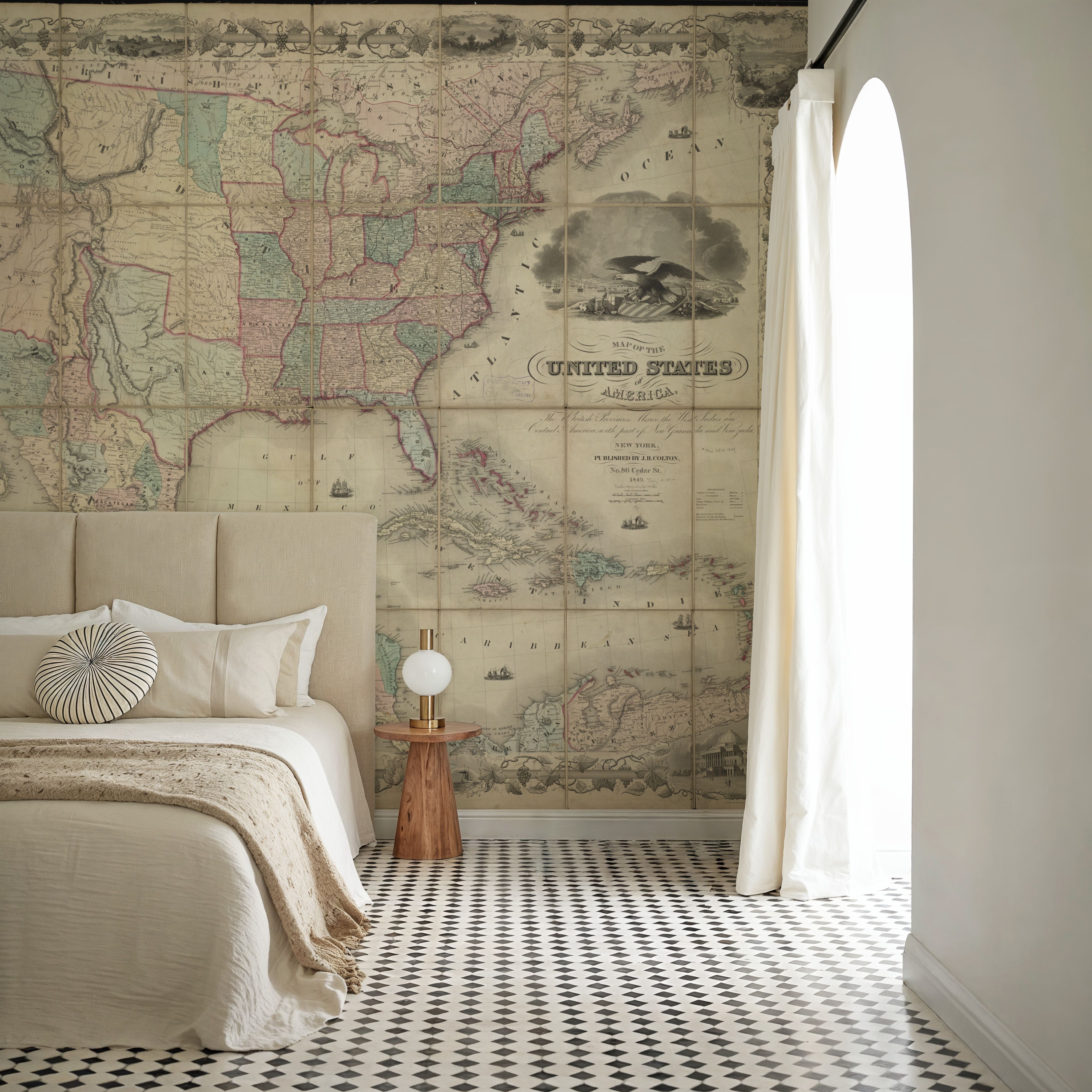 Colton's Unites States Map 1849