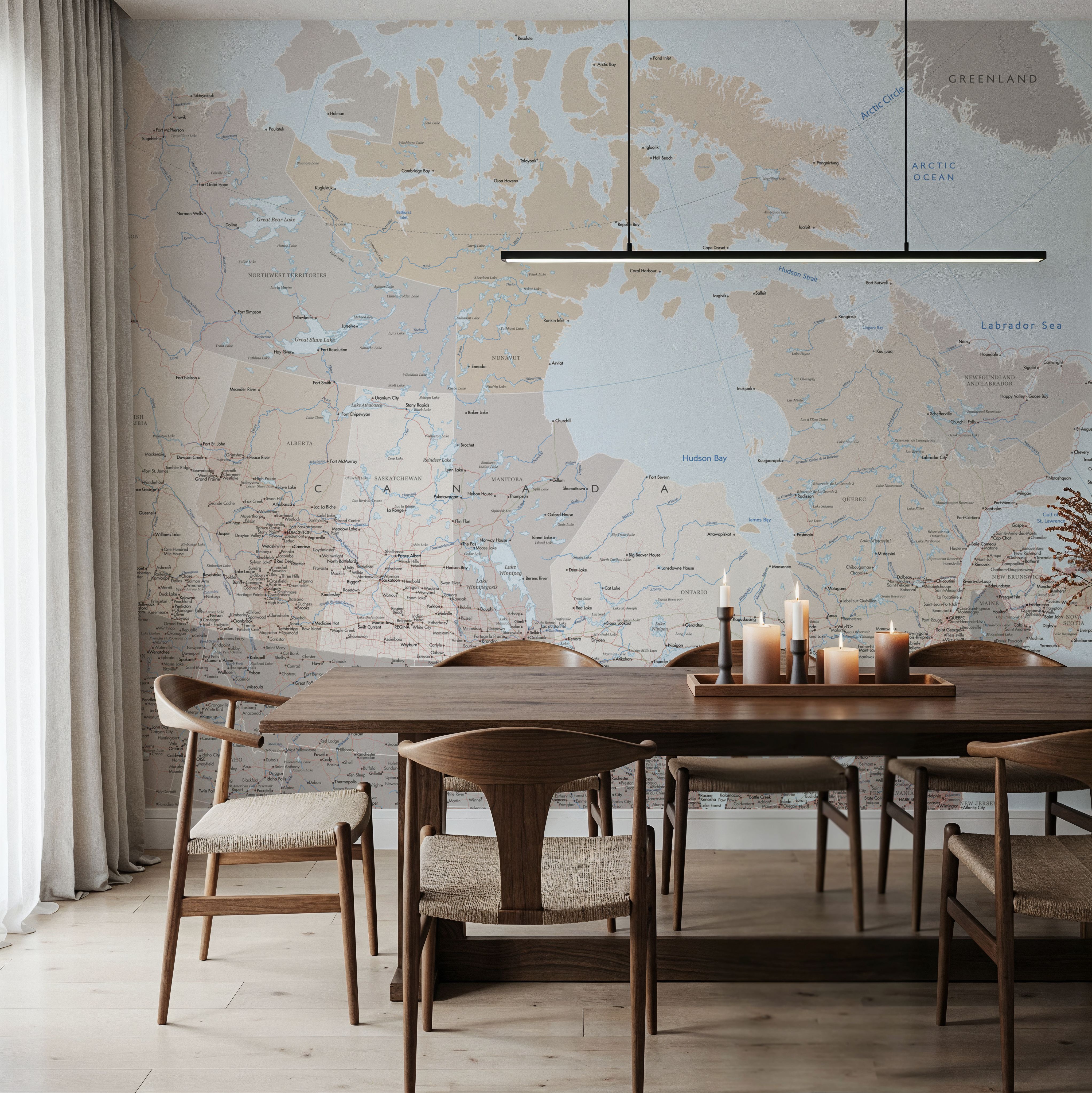 Canada Map Detailed - Lincoln