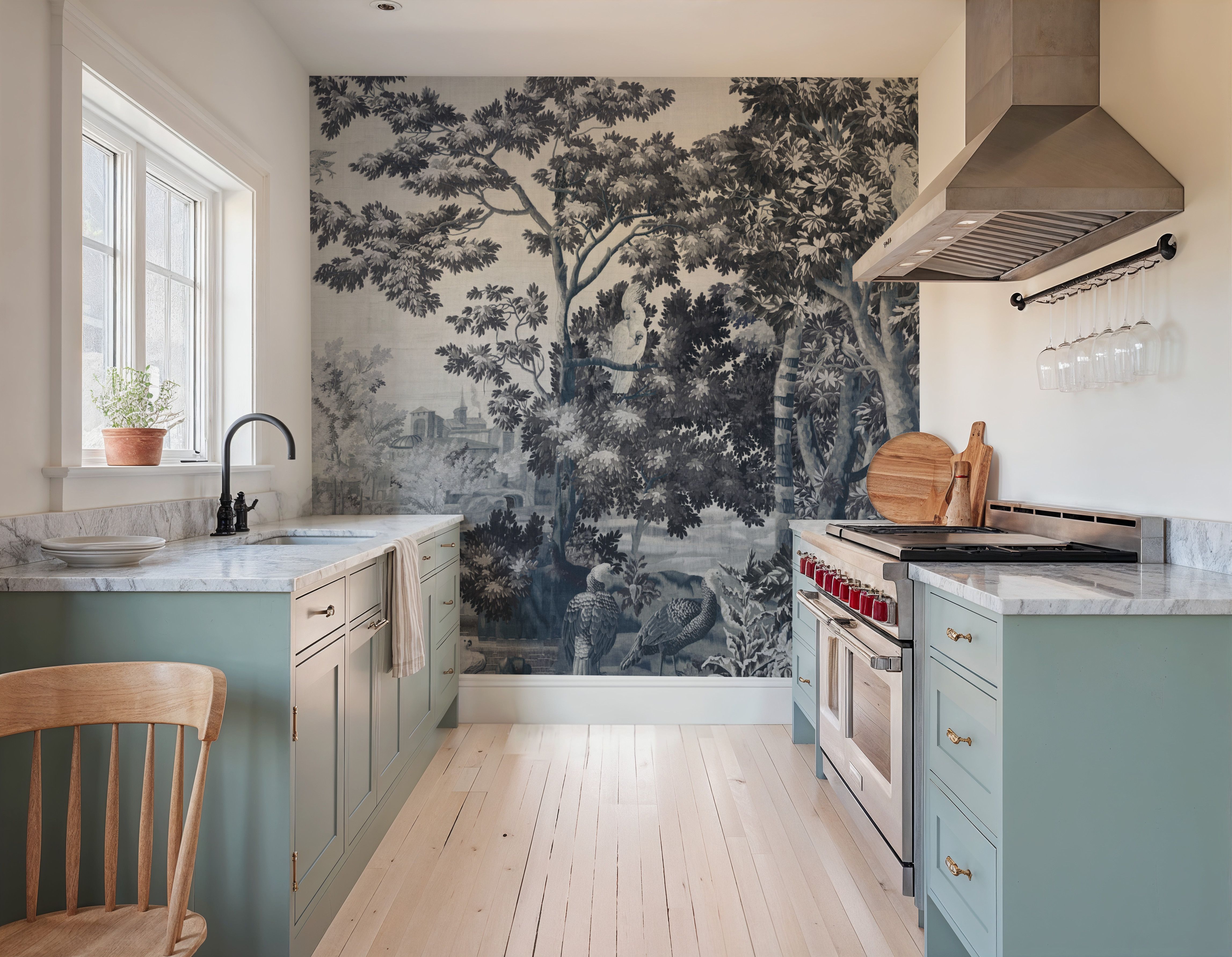 Enchanted Grove Tapestry, Blues