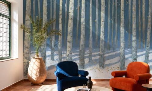 Shimmering Birches