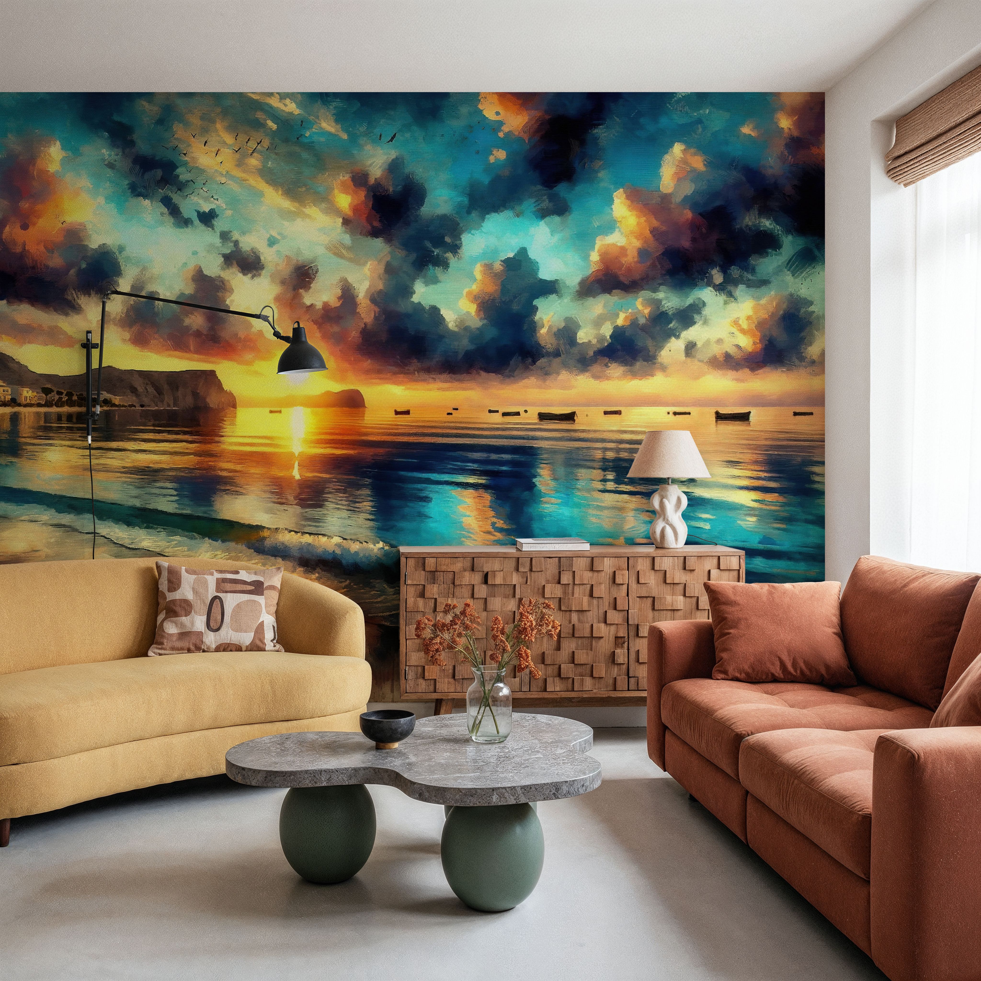 Stunning Coastal Sunset Scene