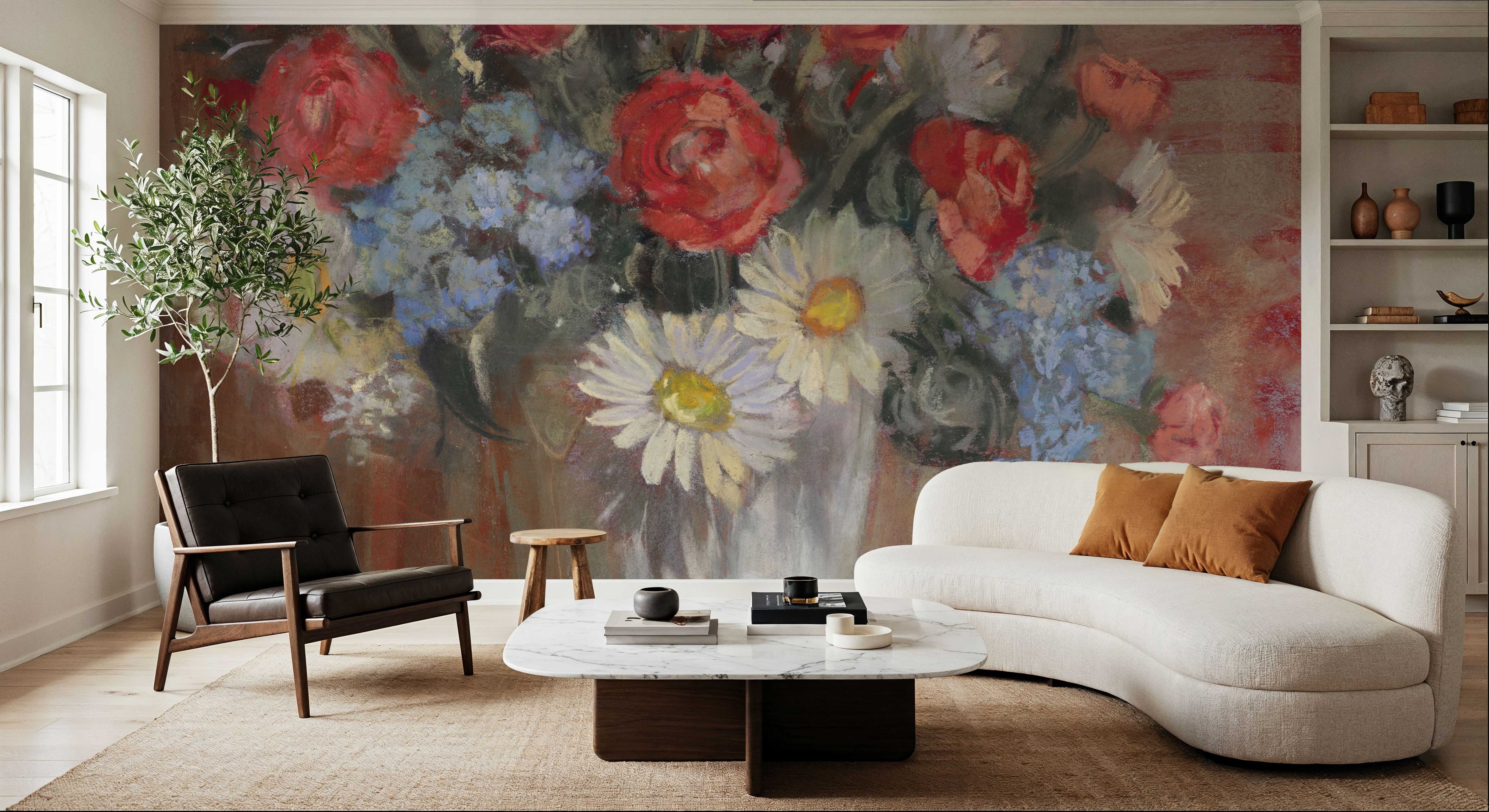 Vase of Flowers Patriotic, Wallpaper