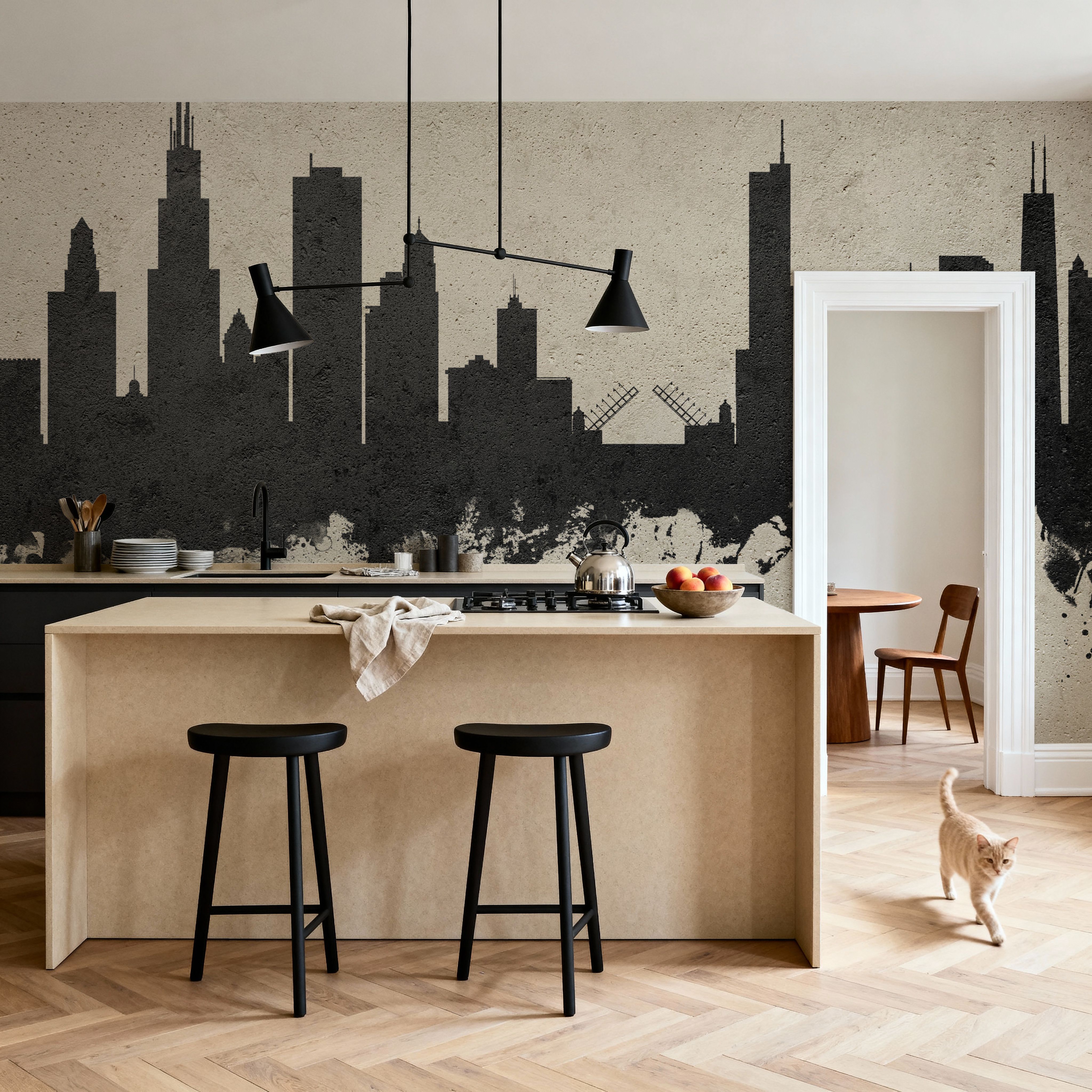 Chicago Illinois Skyline Concrete