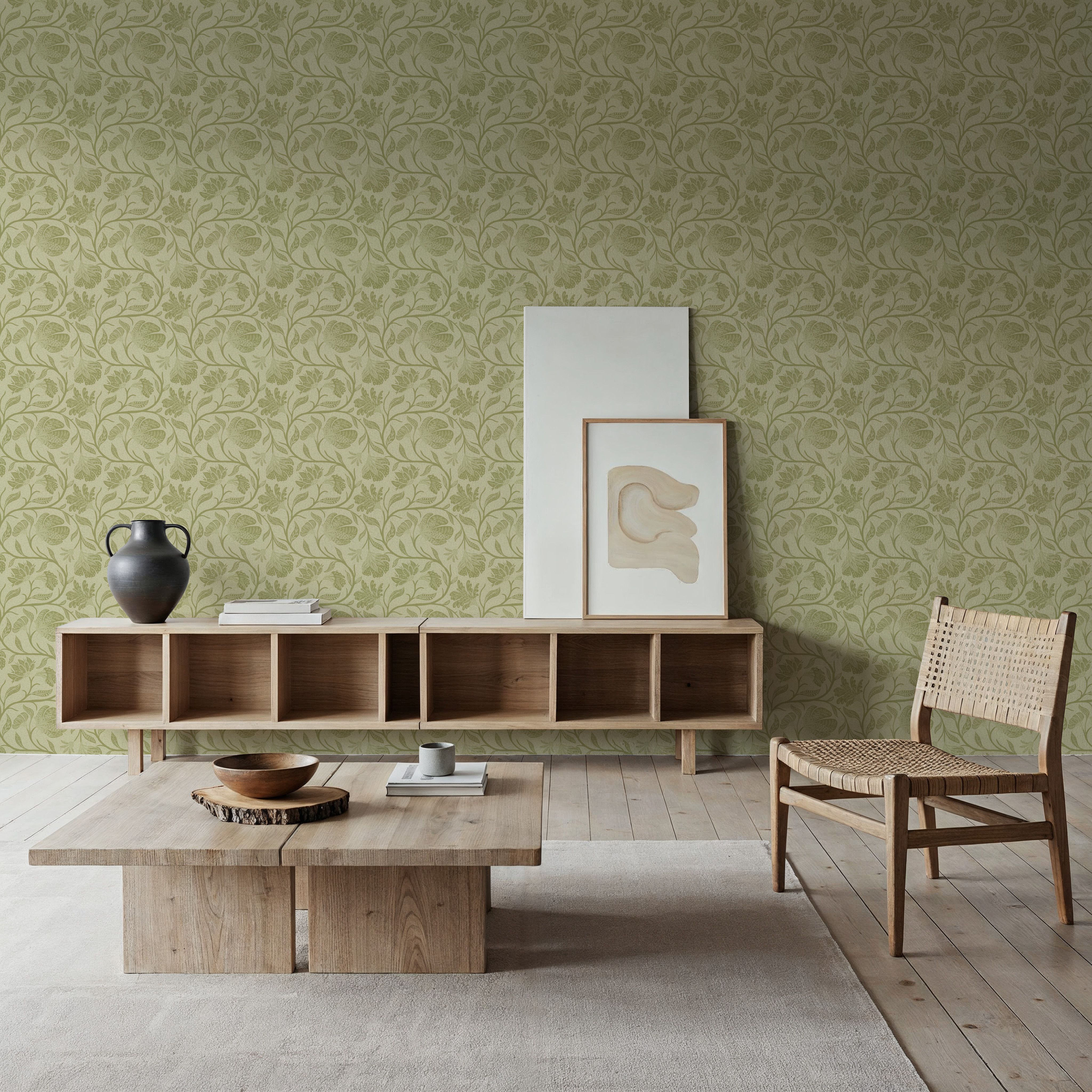 Indial Floral, Pistachio