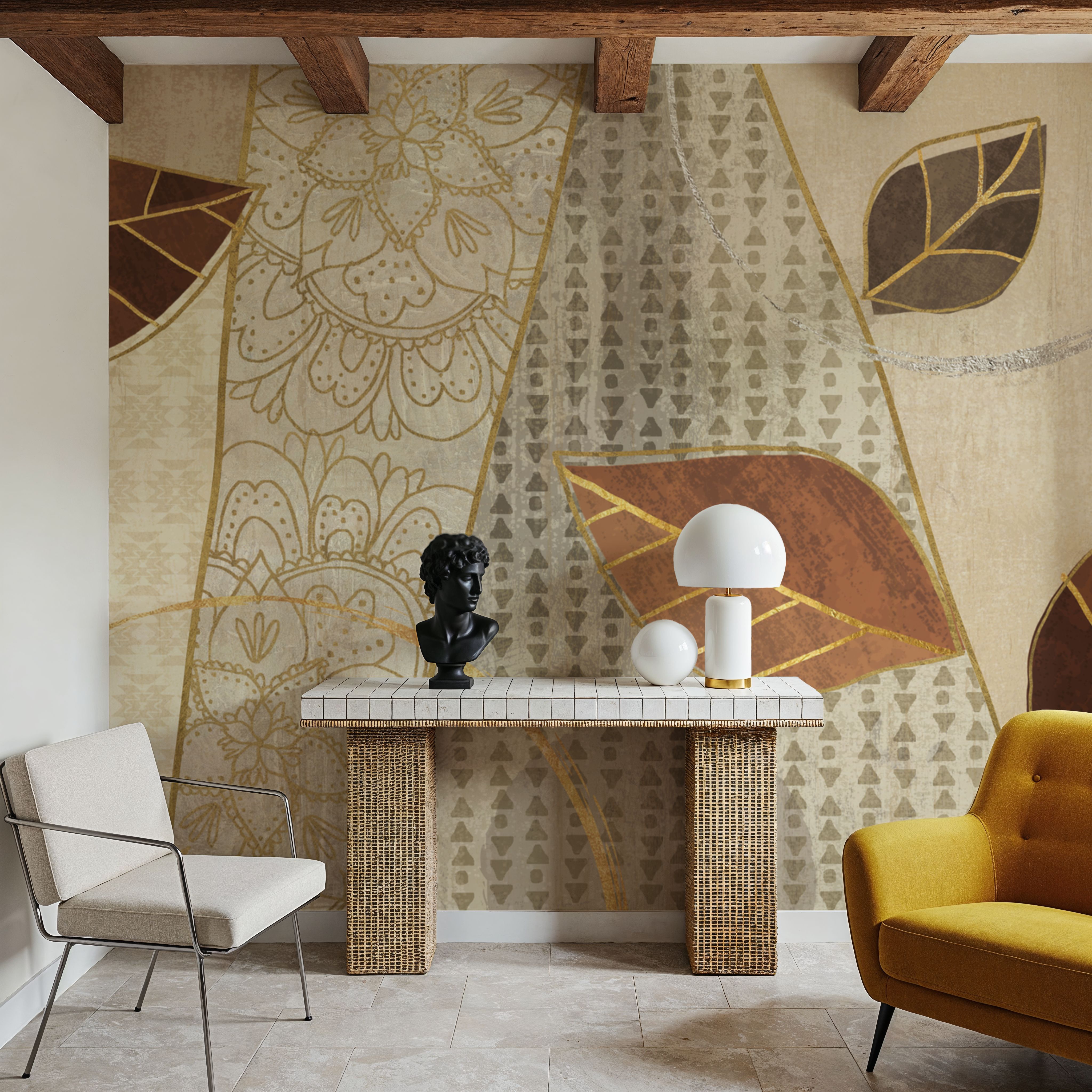 Bohemian Leaves IV Neutral