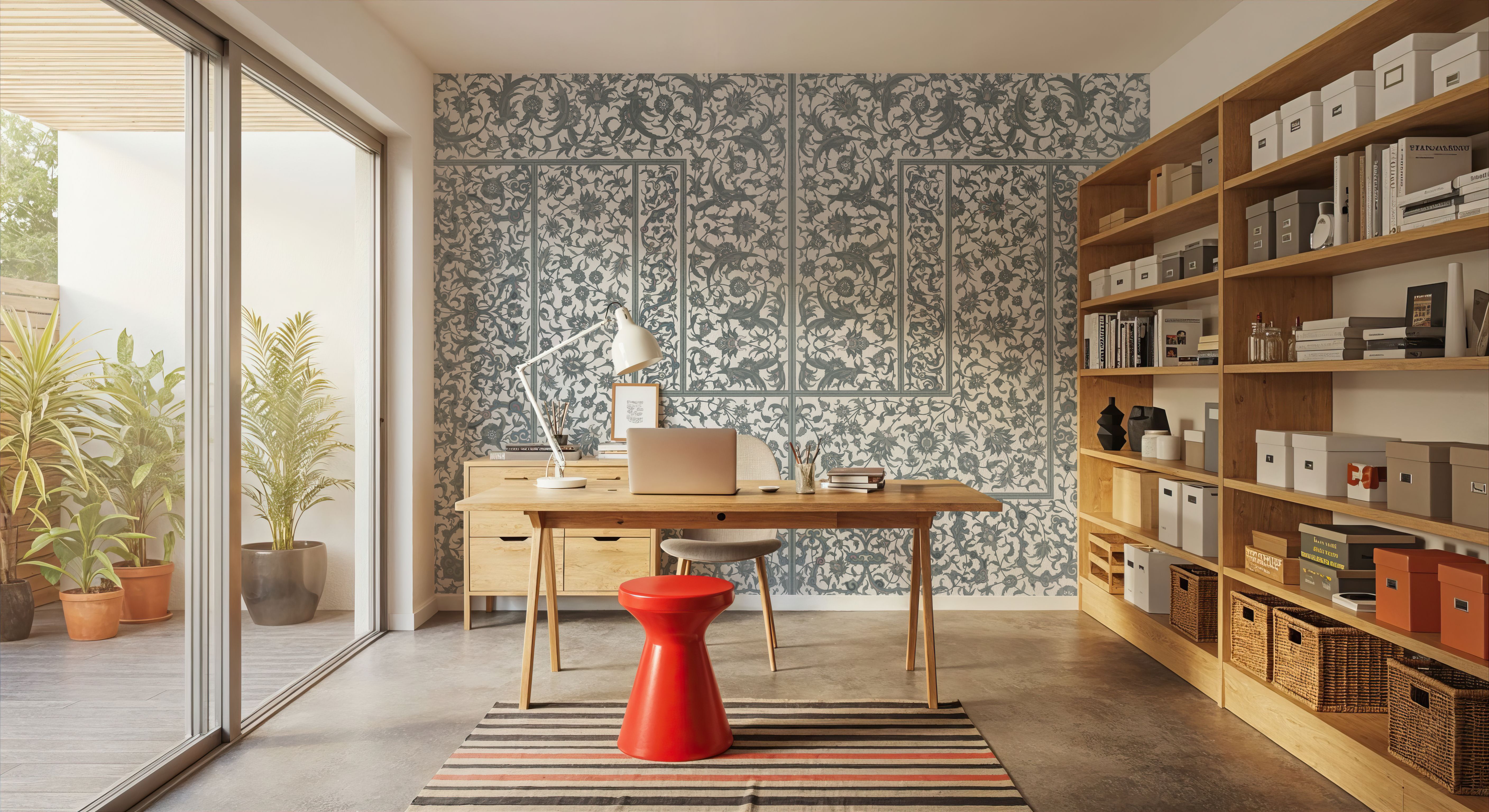 Indo Persian Mood, Stone, Wallpaper