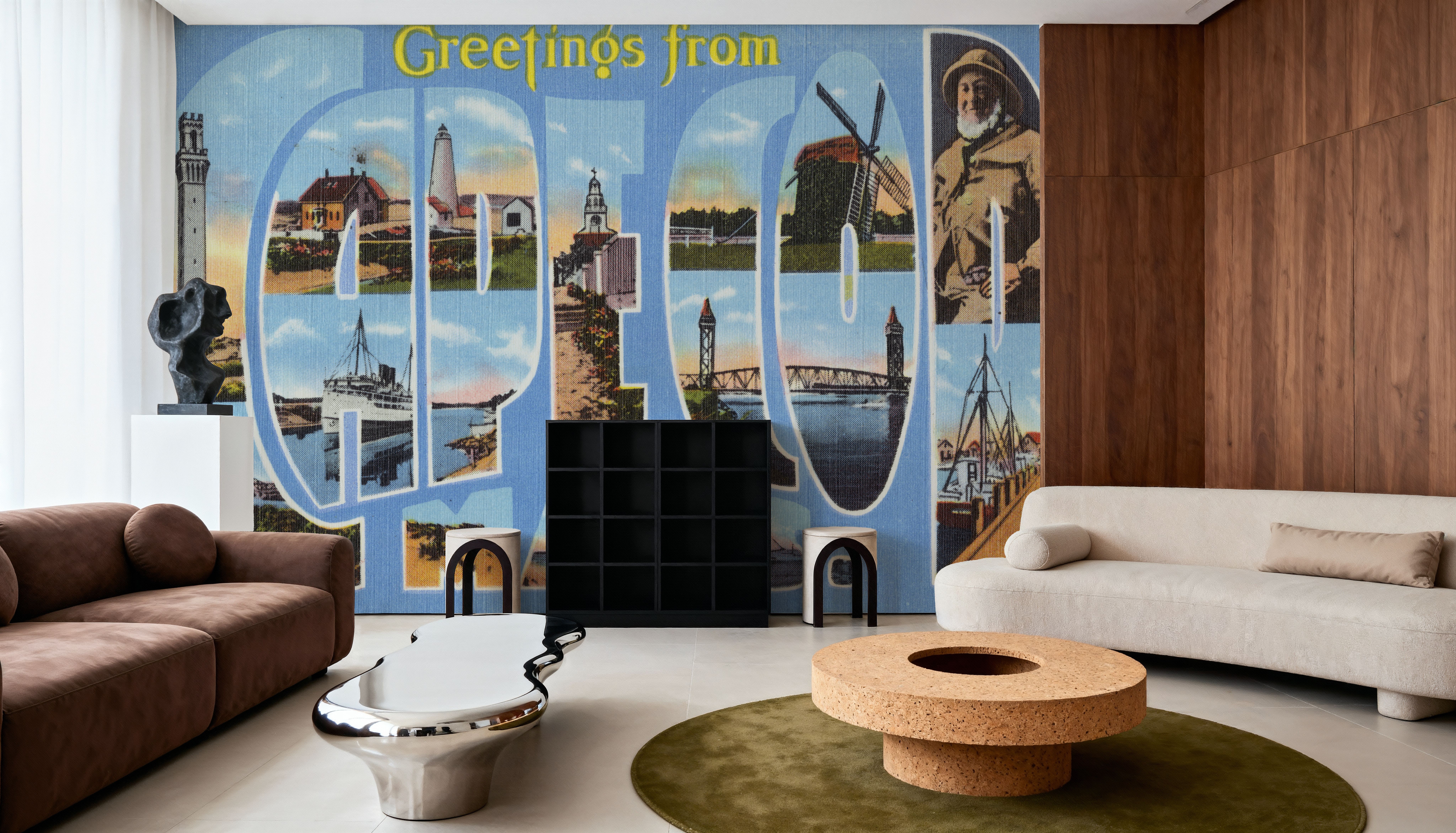 Greetings from Cape Cod - Screenprint Postcard