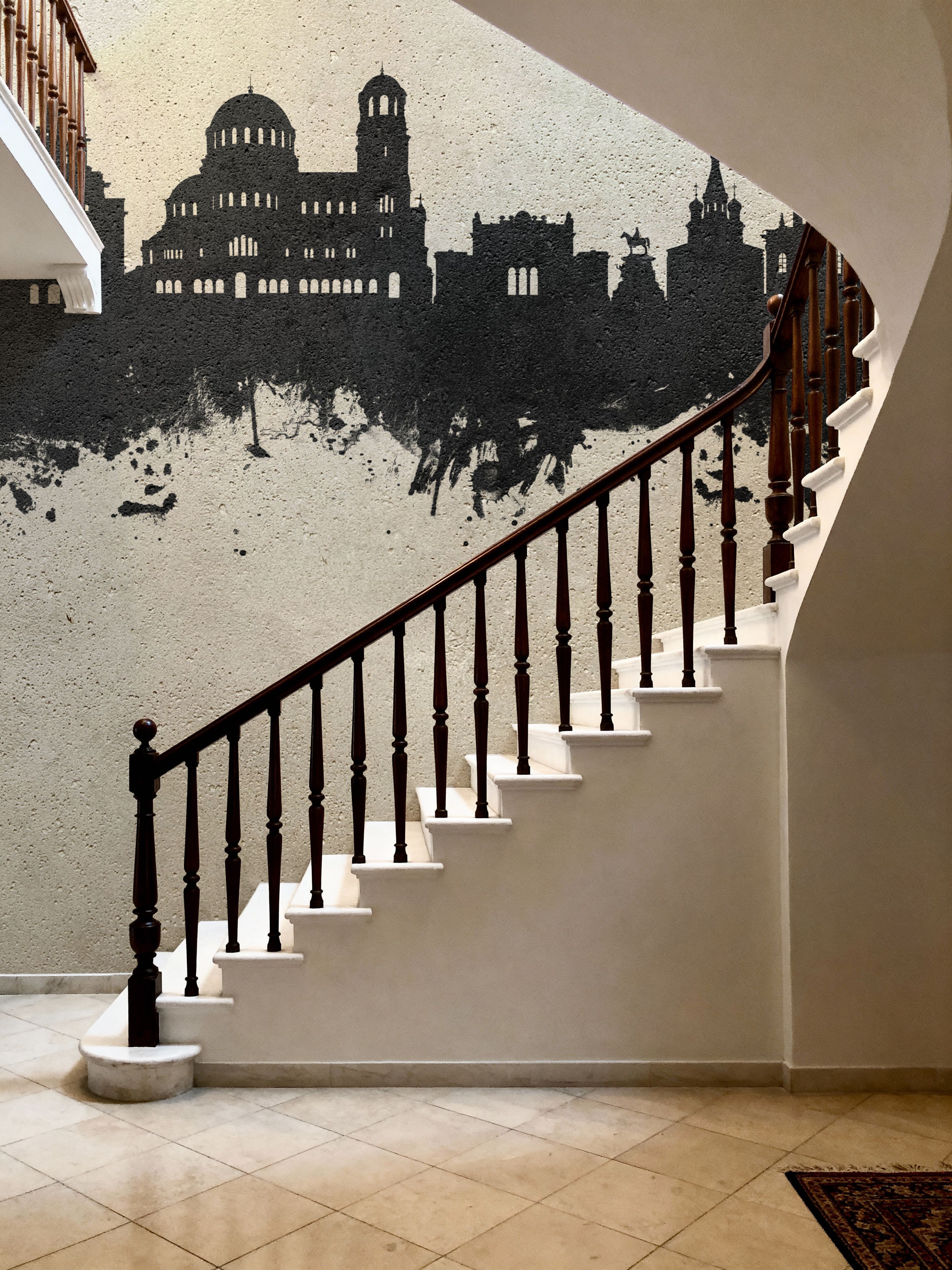 Sofia Bulgaria Skyline Concrete