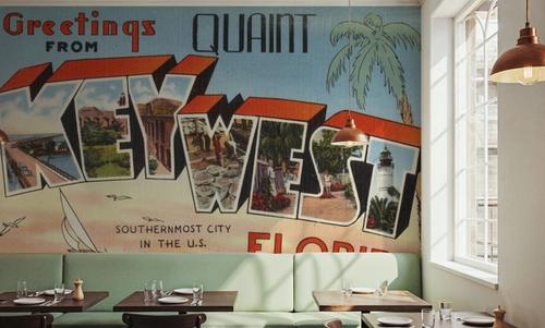 Greetings from Key West - Screenprint Postcard