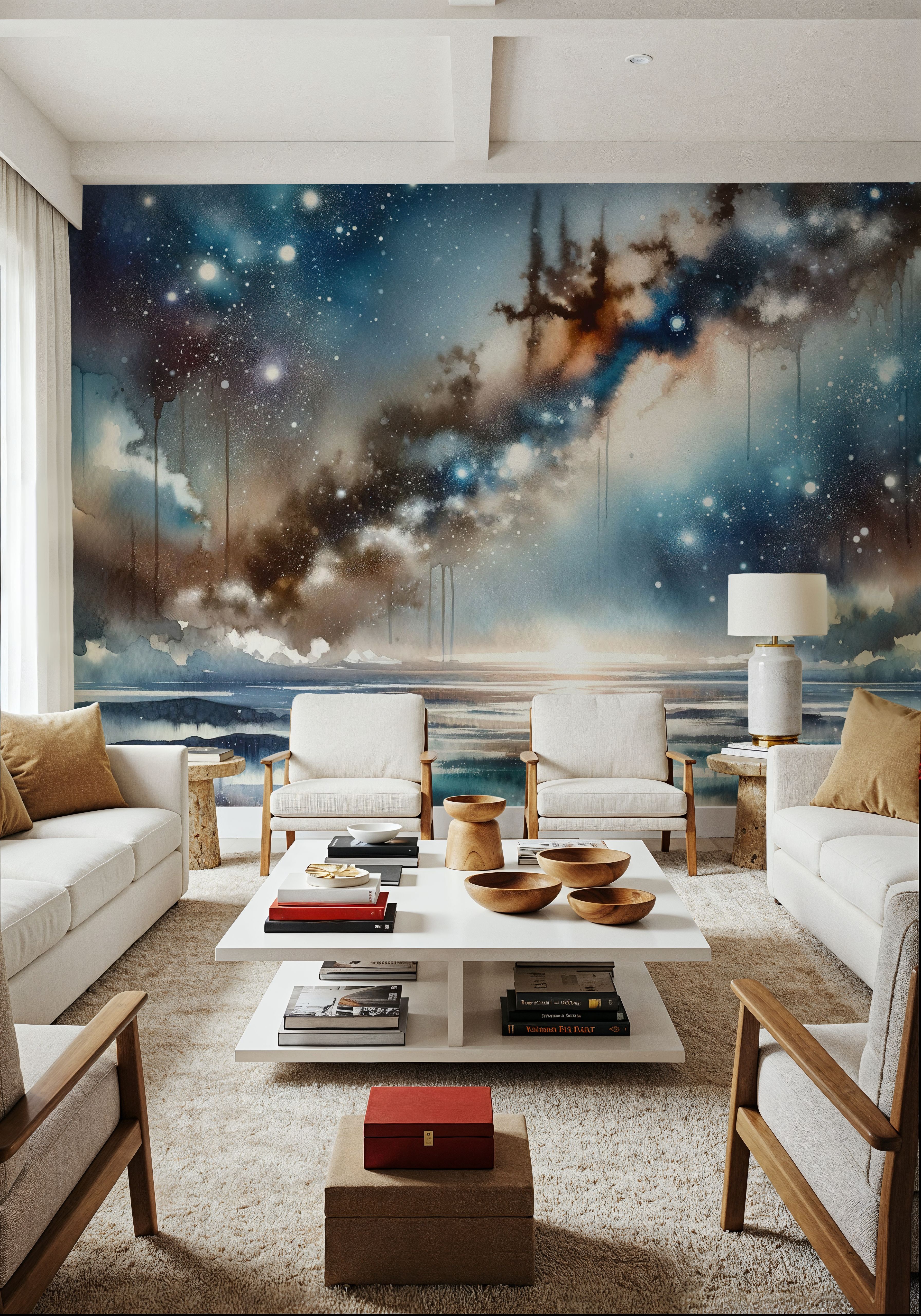 Starry Night Over Tranquil Waters