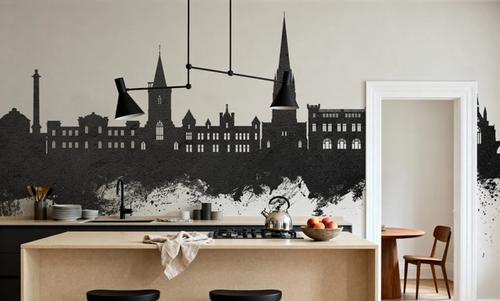 Perth Scotland Skyline Black & White