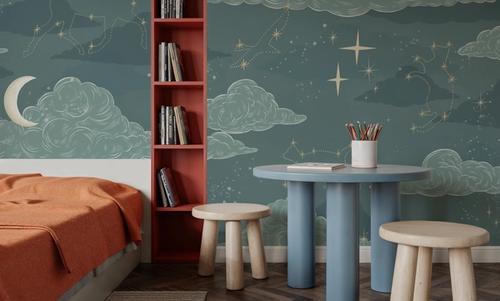 Moonlit Constellations, Steel Teal