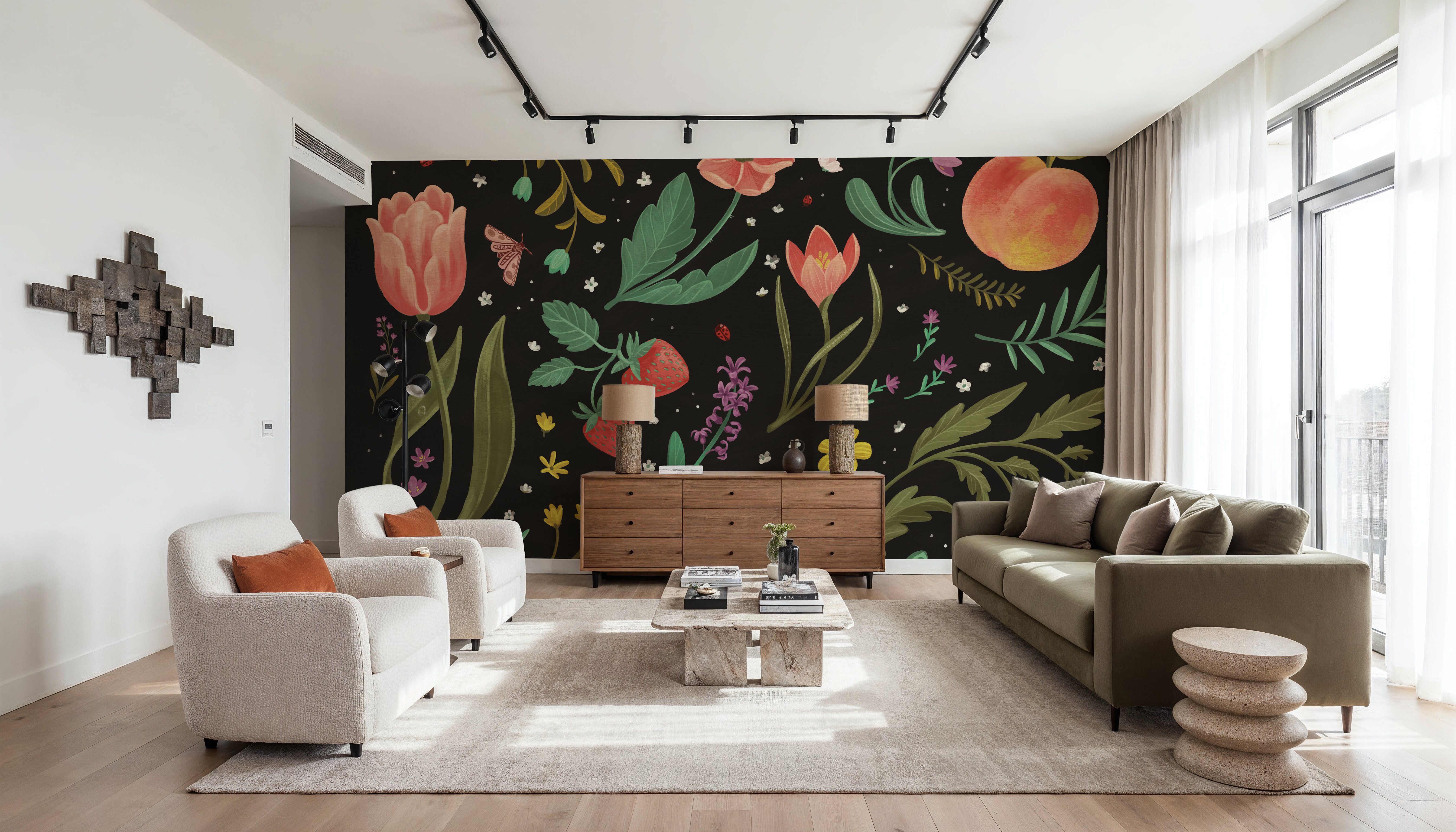 Spring Botanical Black