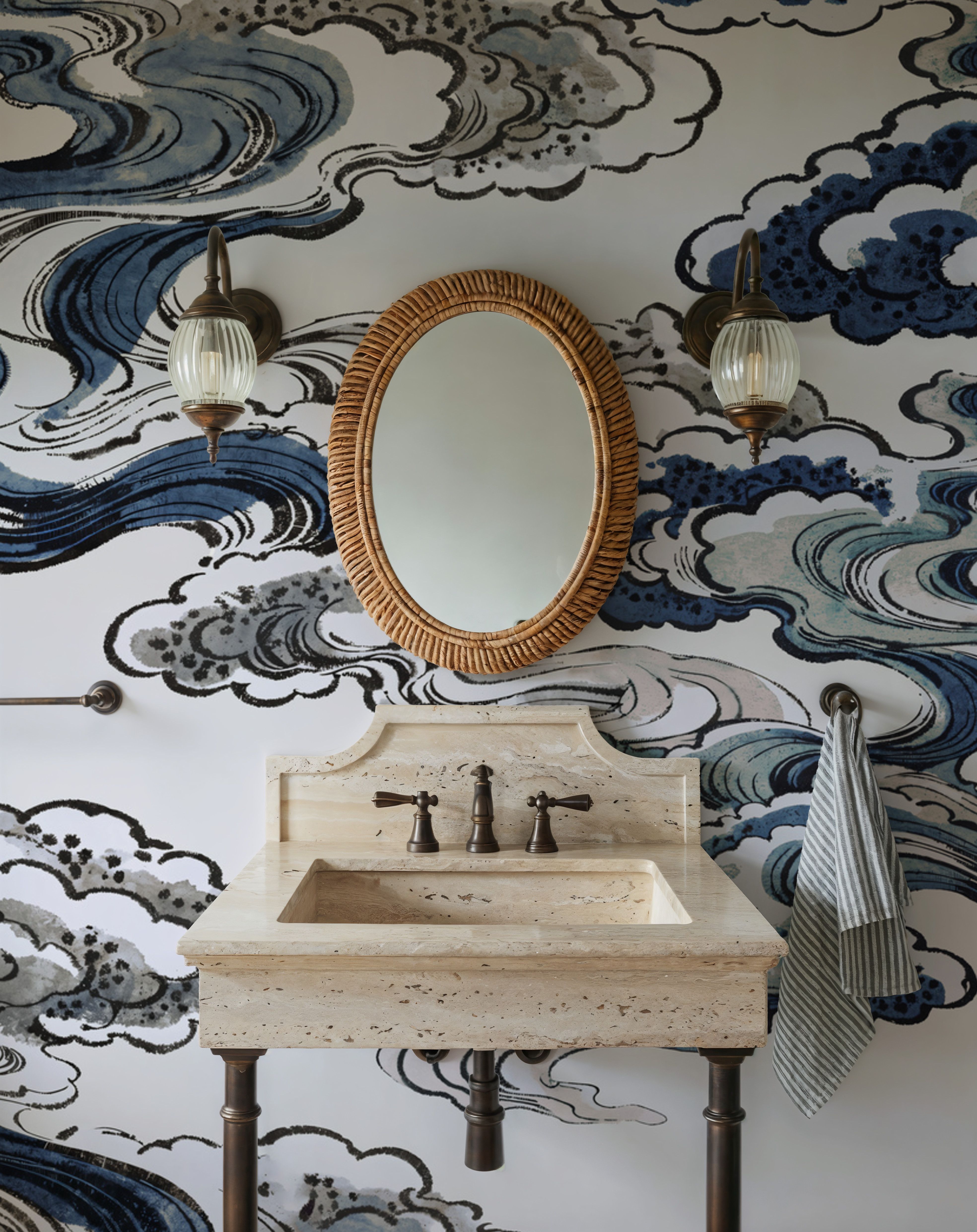 Ukiyo-e Clouds, Blues