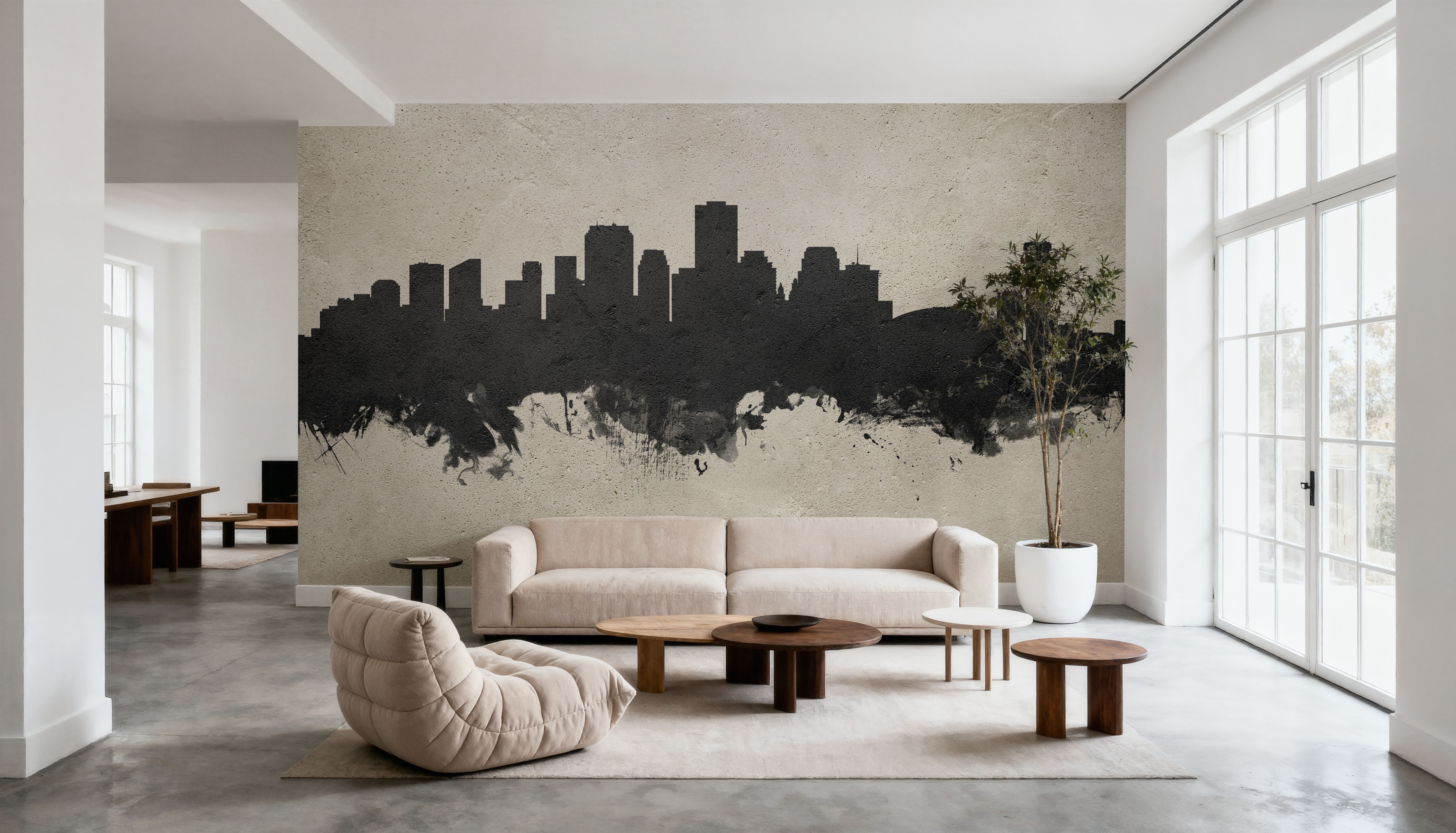 New Orleans Louisiana Skyline Concrete