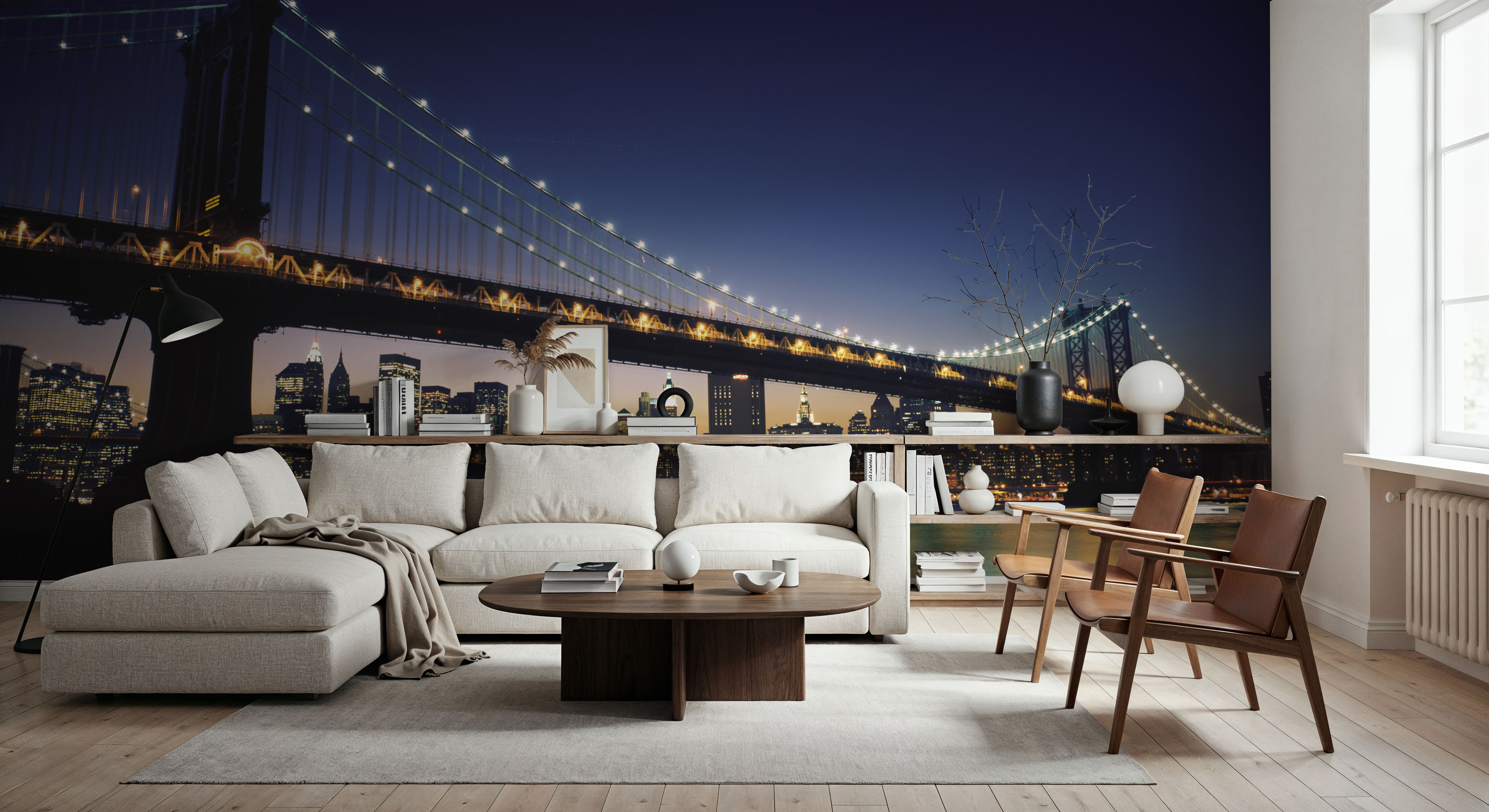 Illuminated Metropolis Bridge, Wallpaper