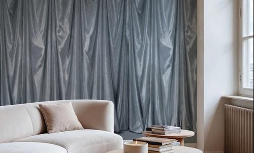 Medici Drapes, Stone Blue