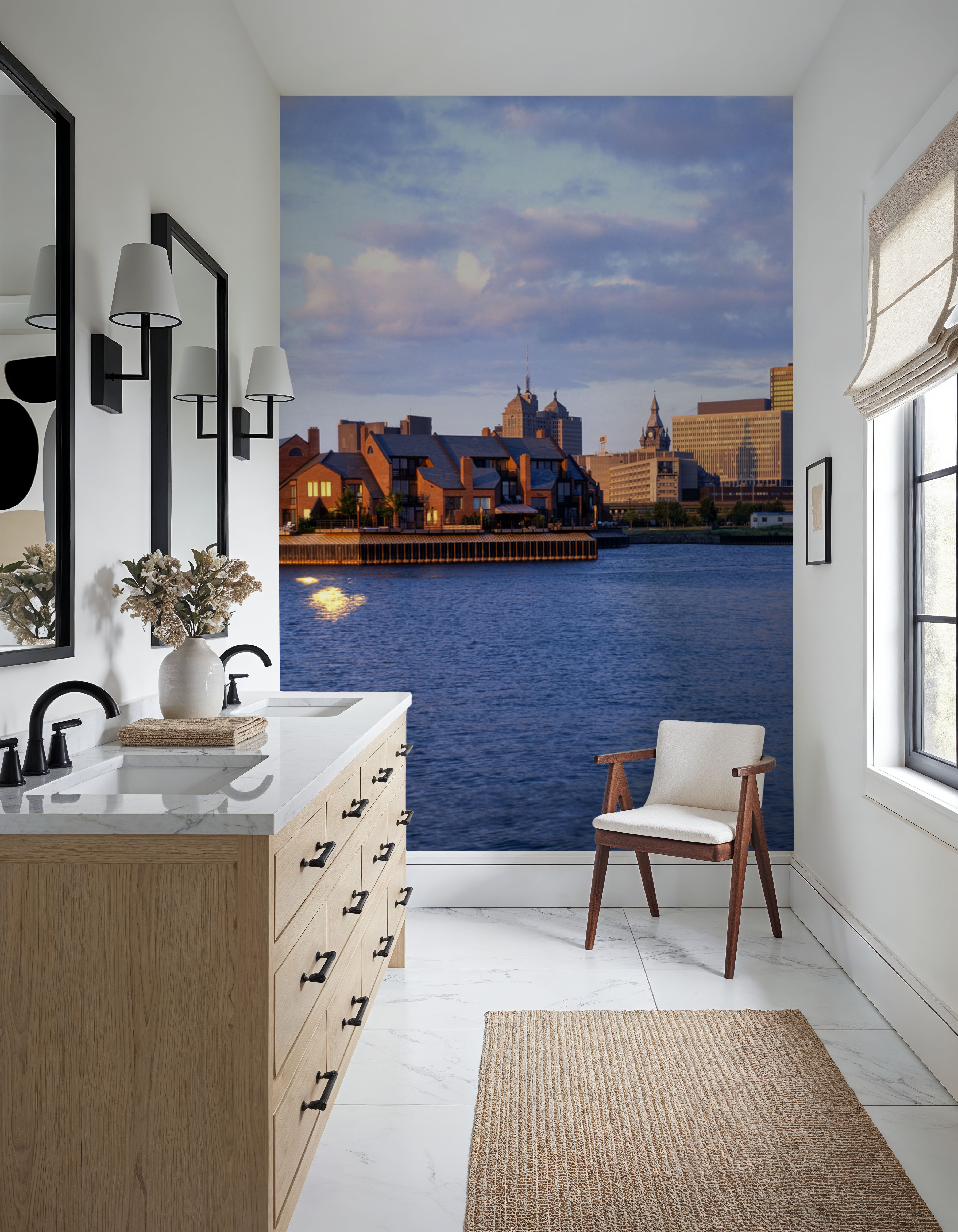 Boston Harbor Twilight Panorama