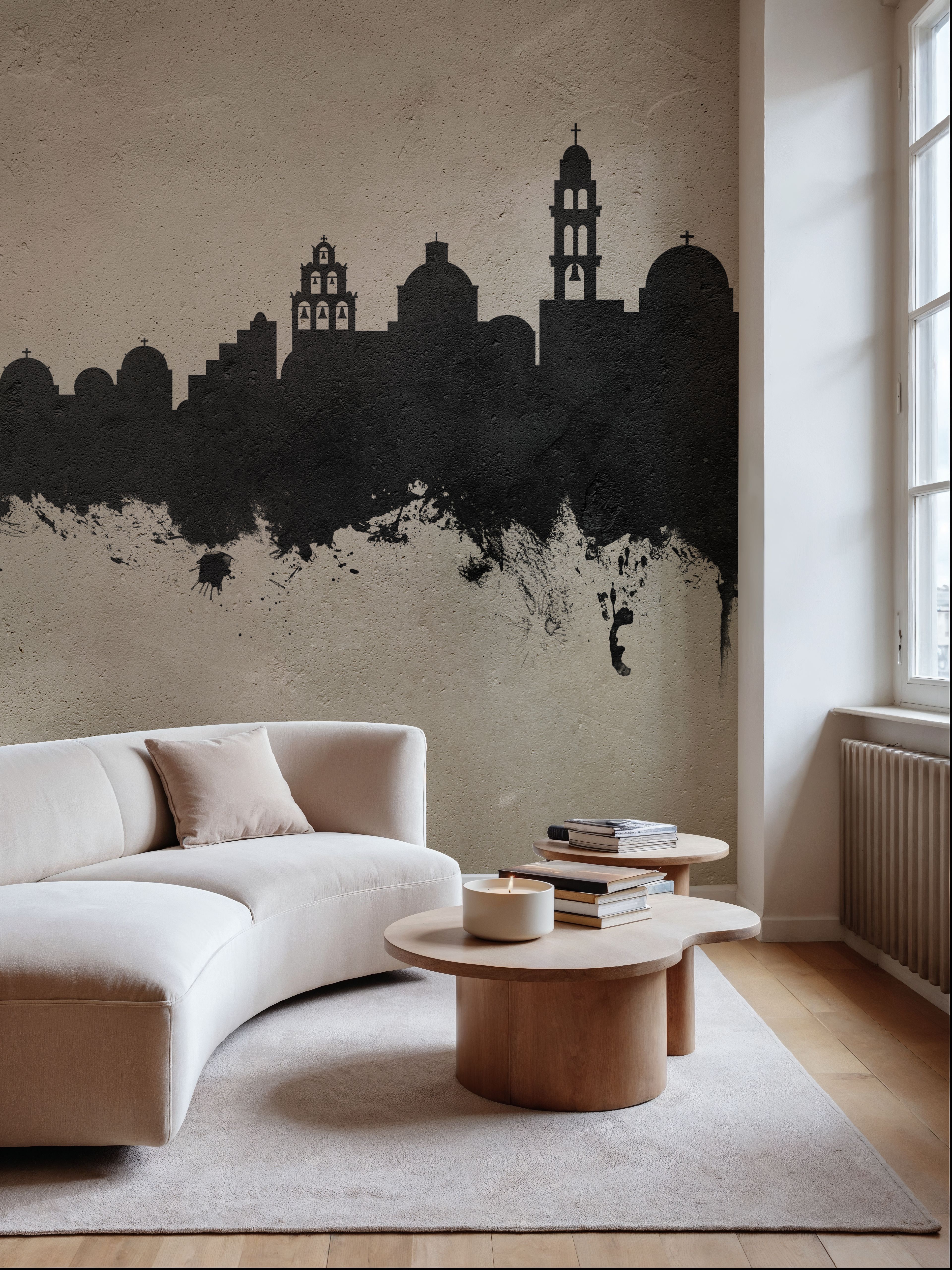 Santorini Skyline Concrete