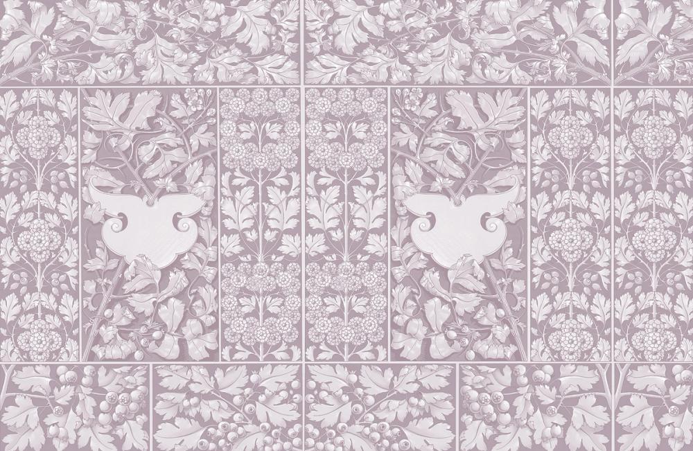 Flowers and Berries Purple