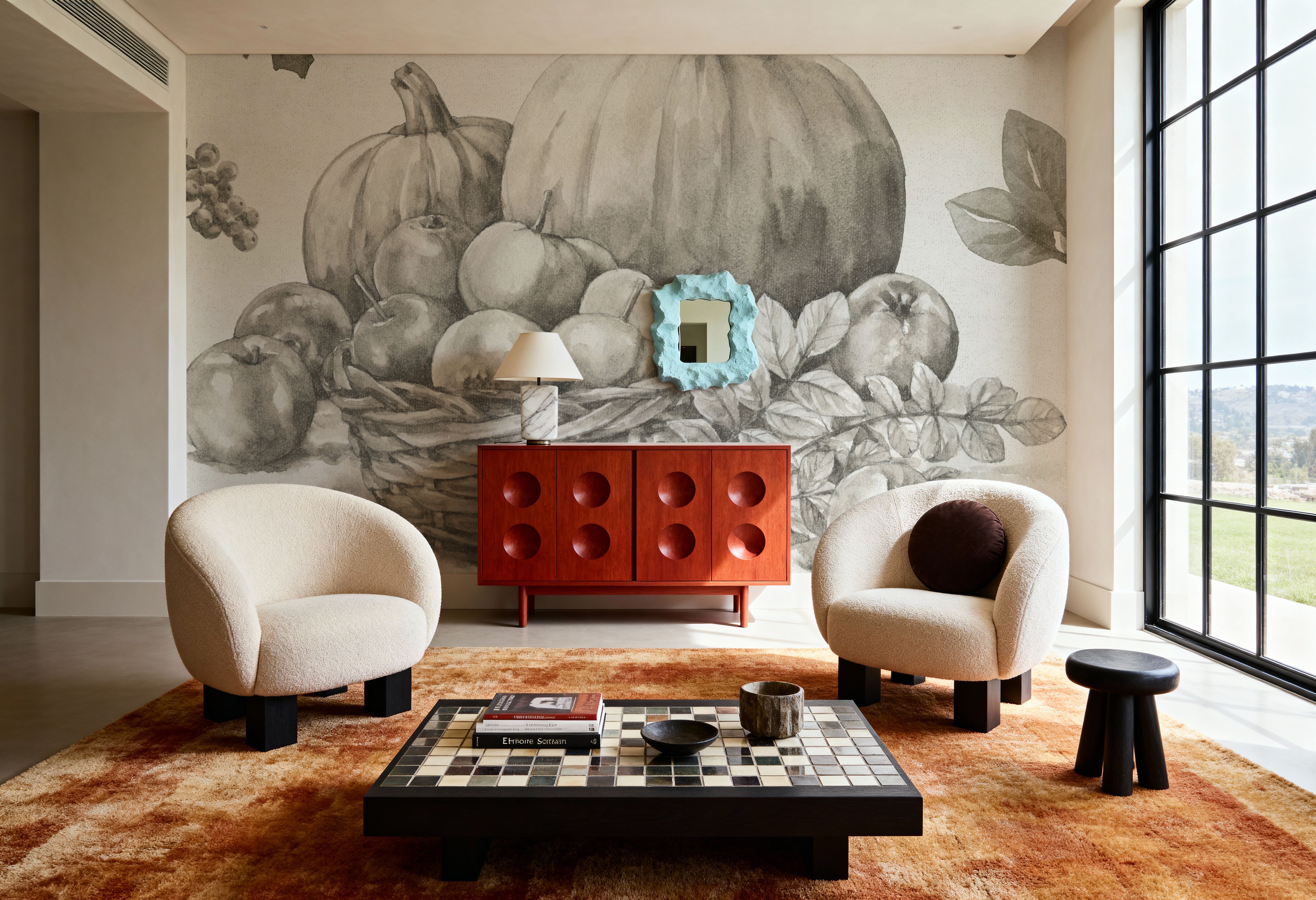 Bountiful Harvest IV BW, Wallpaper