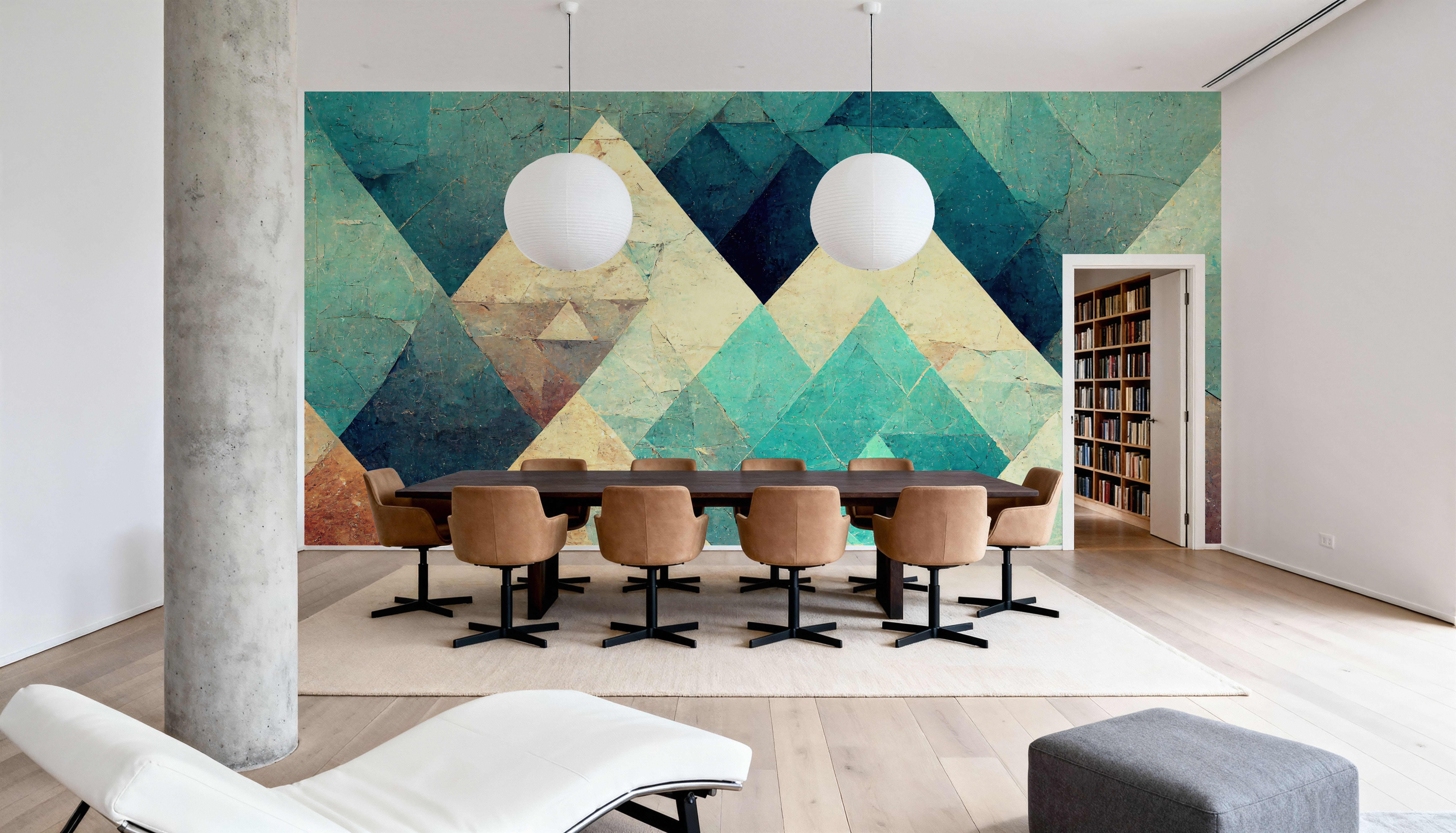 Reduced Mountains Turquoise