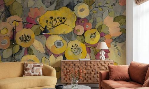 Yellow Floral Duo III