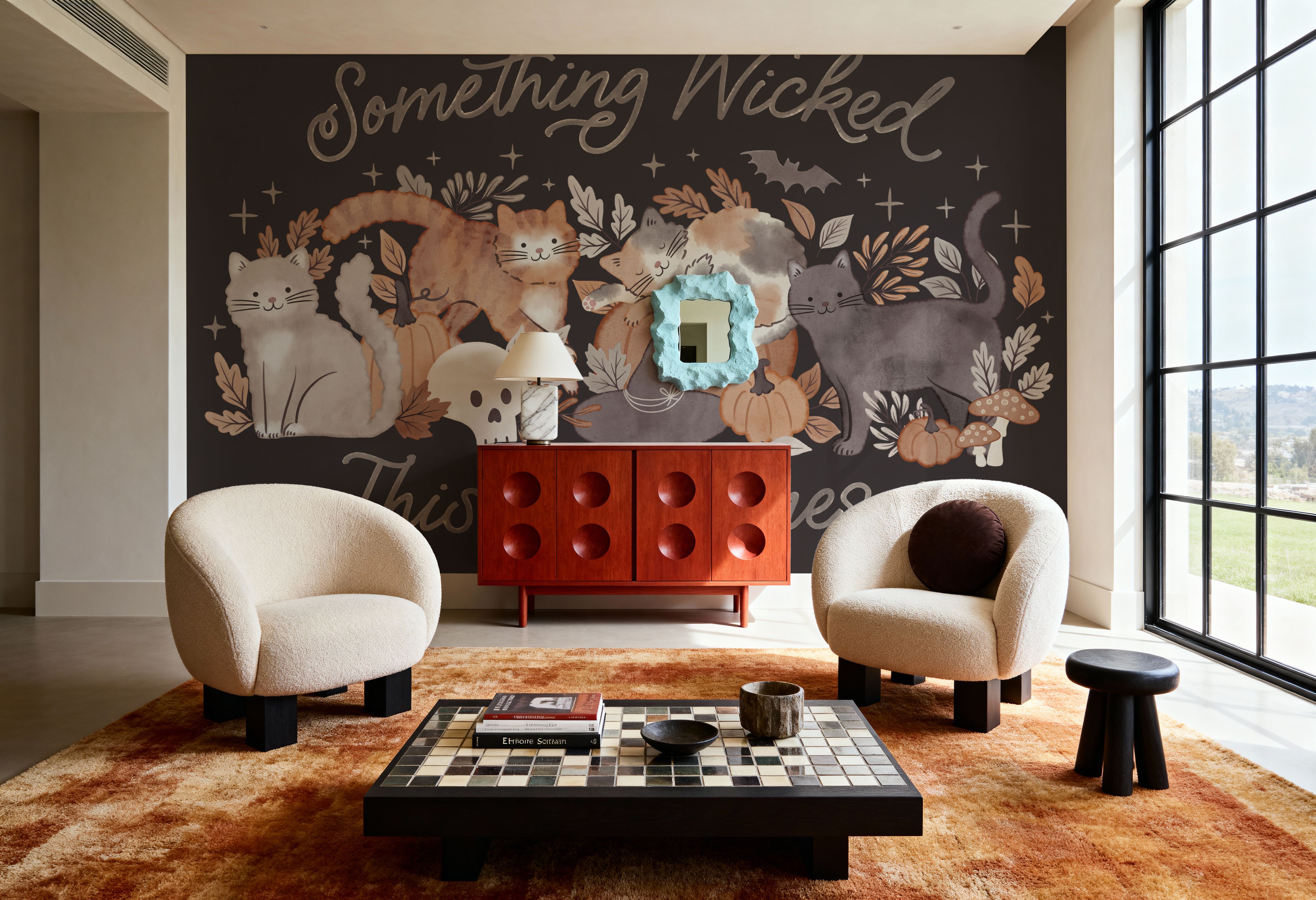 Pumpkins and Paws I Dark