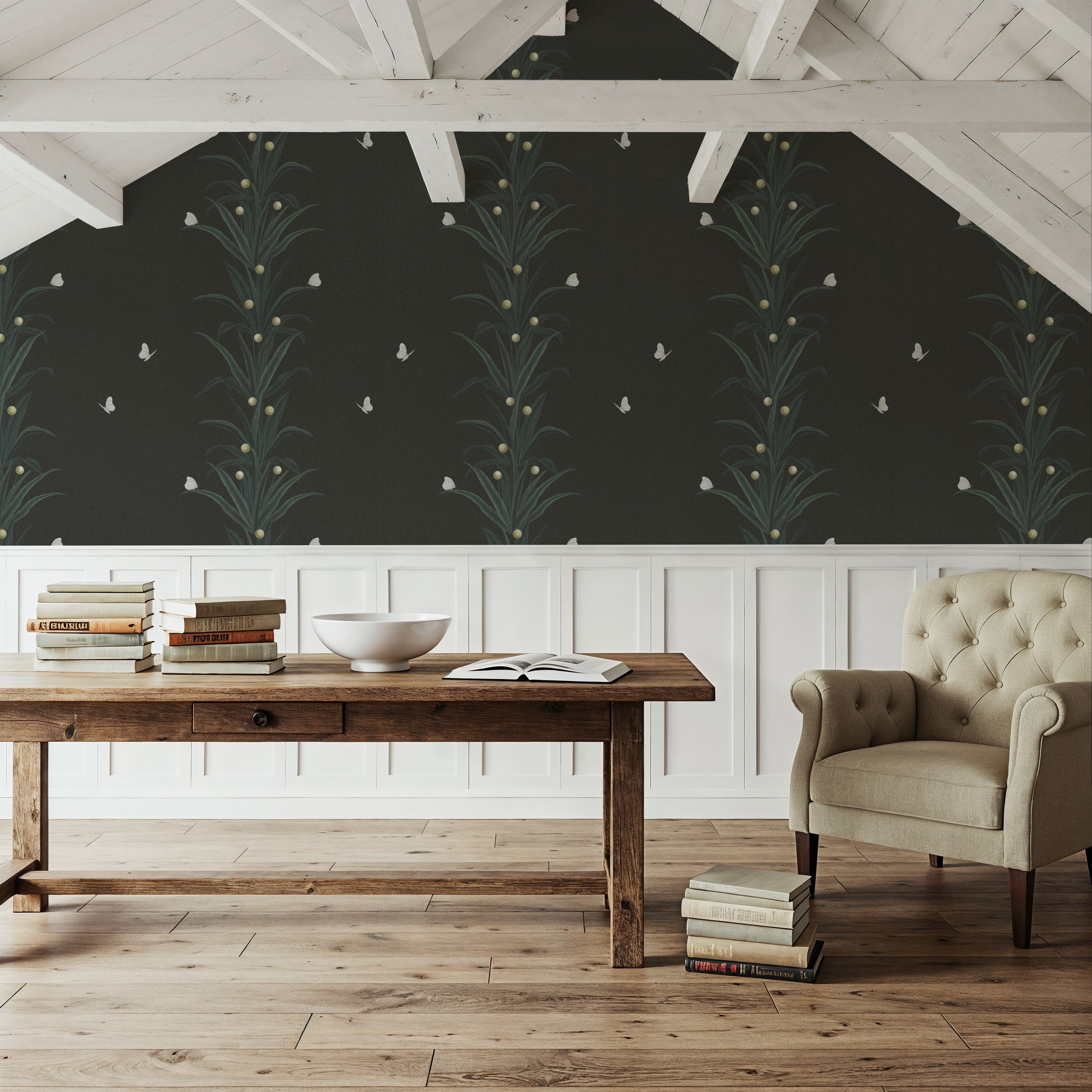 Foliage & Butterflies - Slate