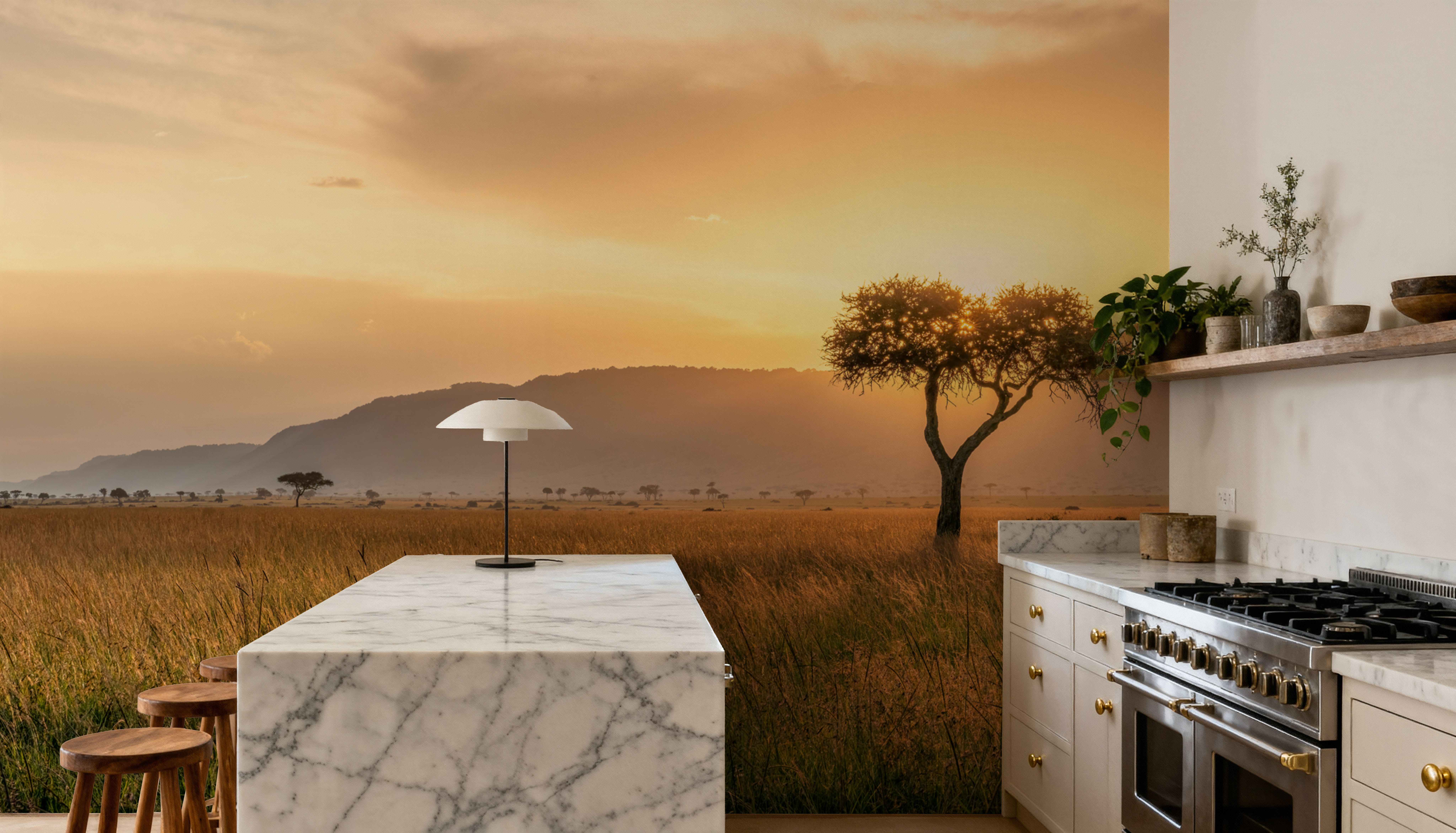 Acacia Sunset, Papier peint