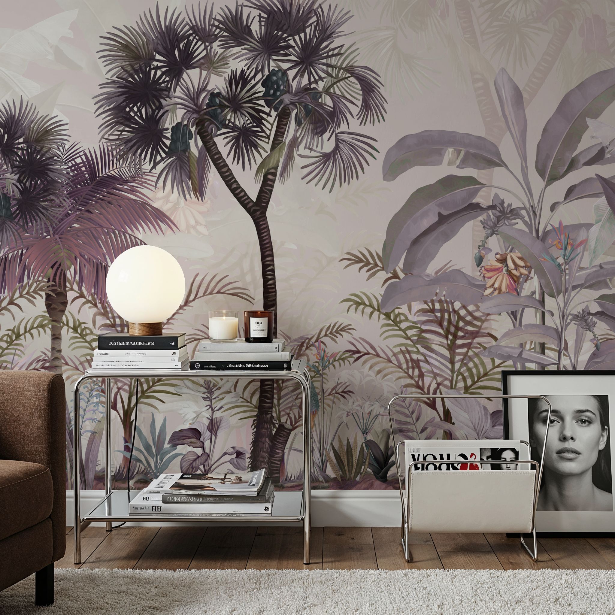 Tropical Forest Strolls Light Purple