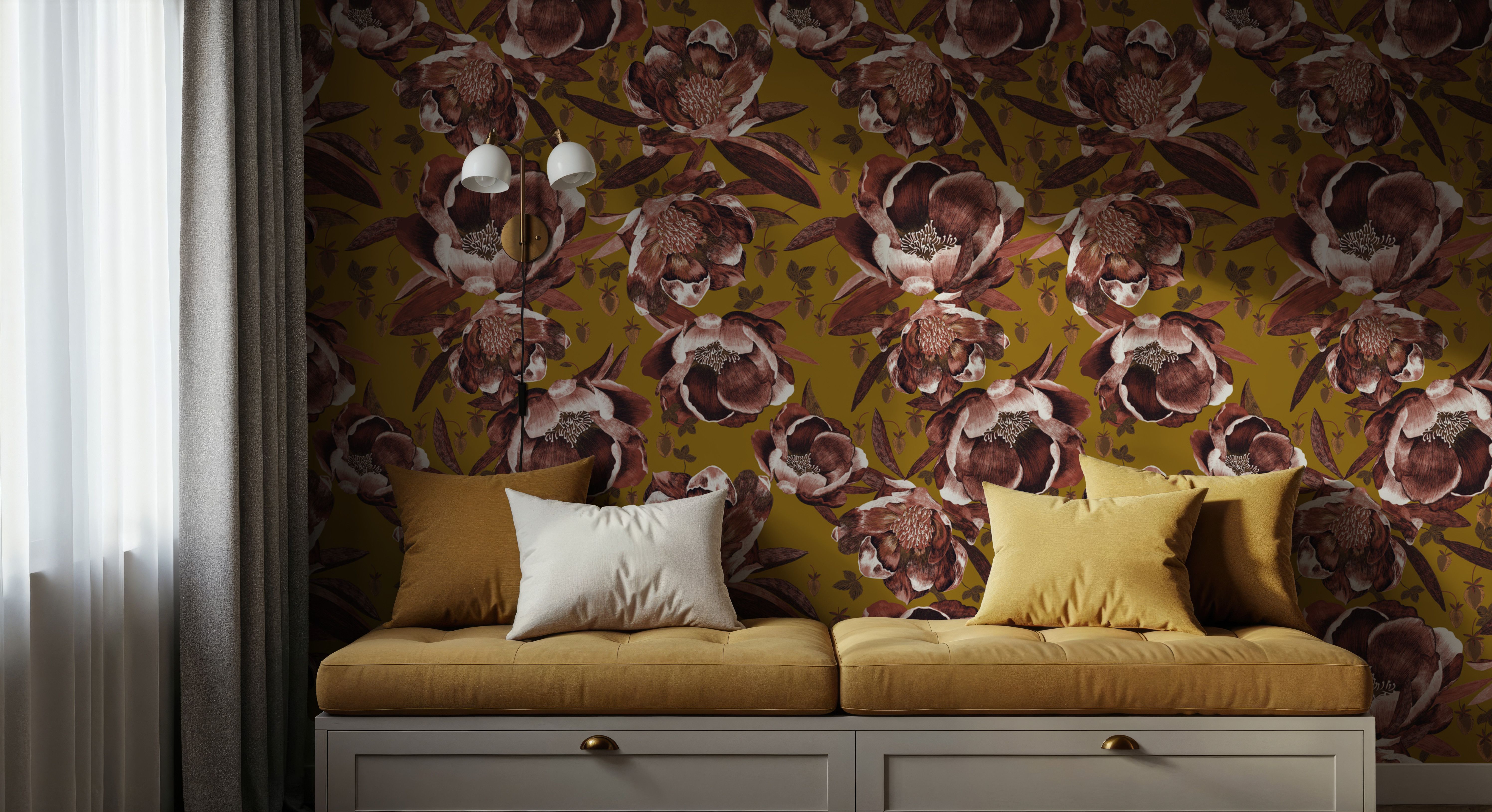 Pop Peonies, Rust & Mustard