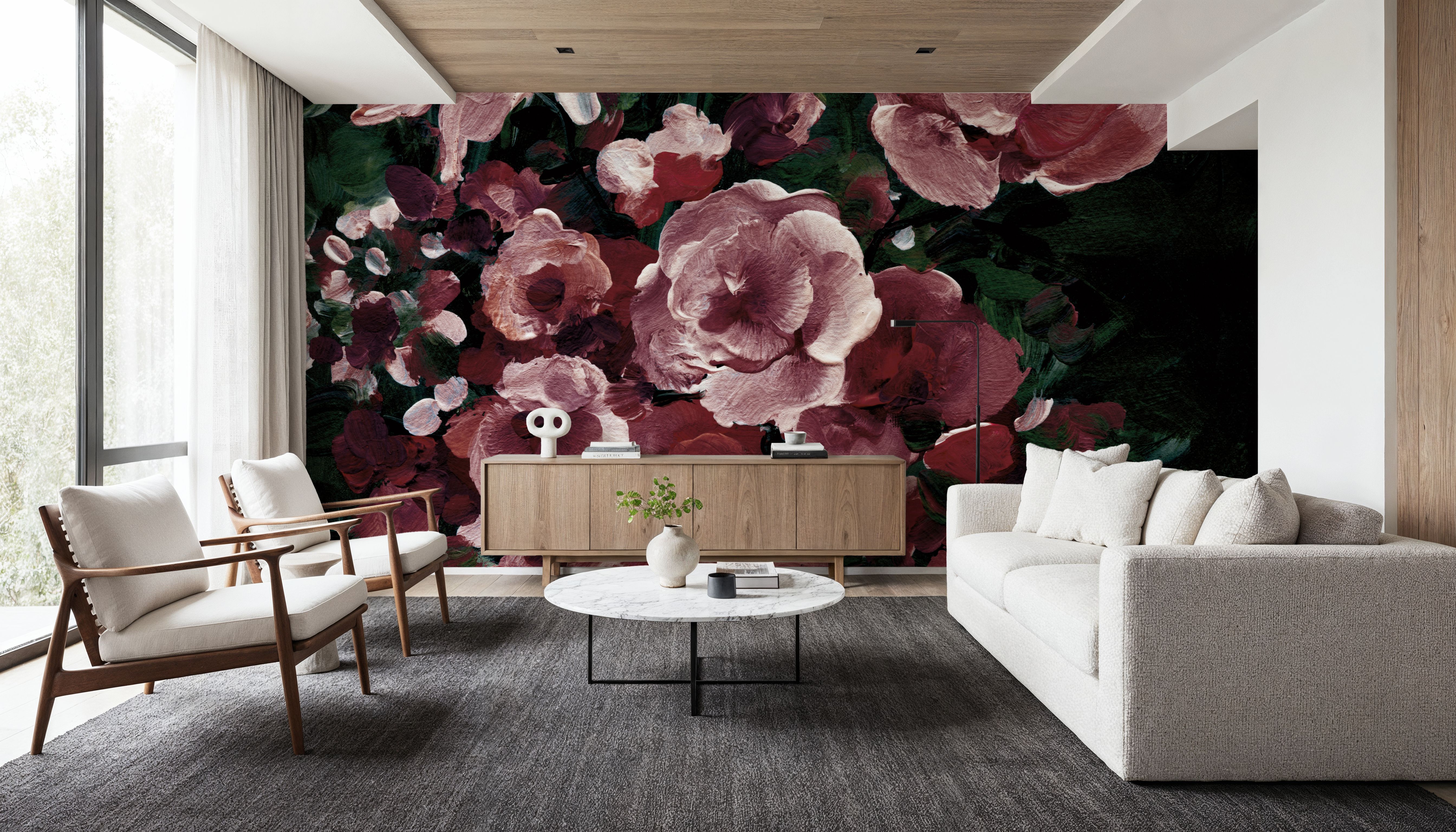 Botanical Elegance Burgundy I