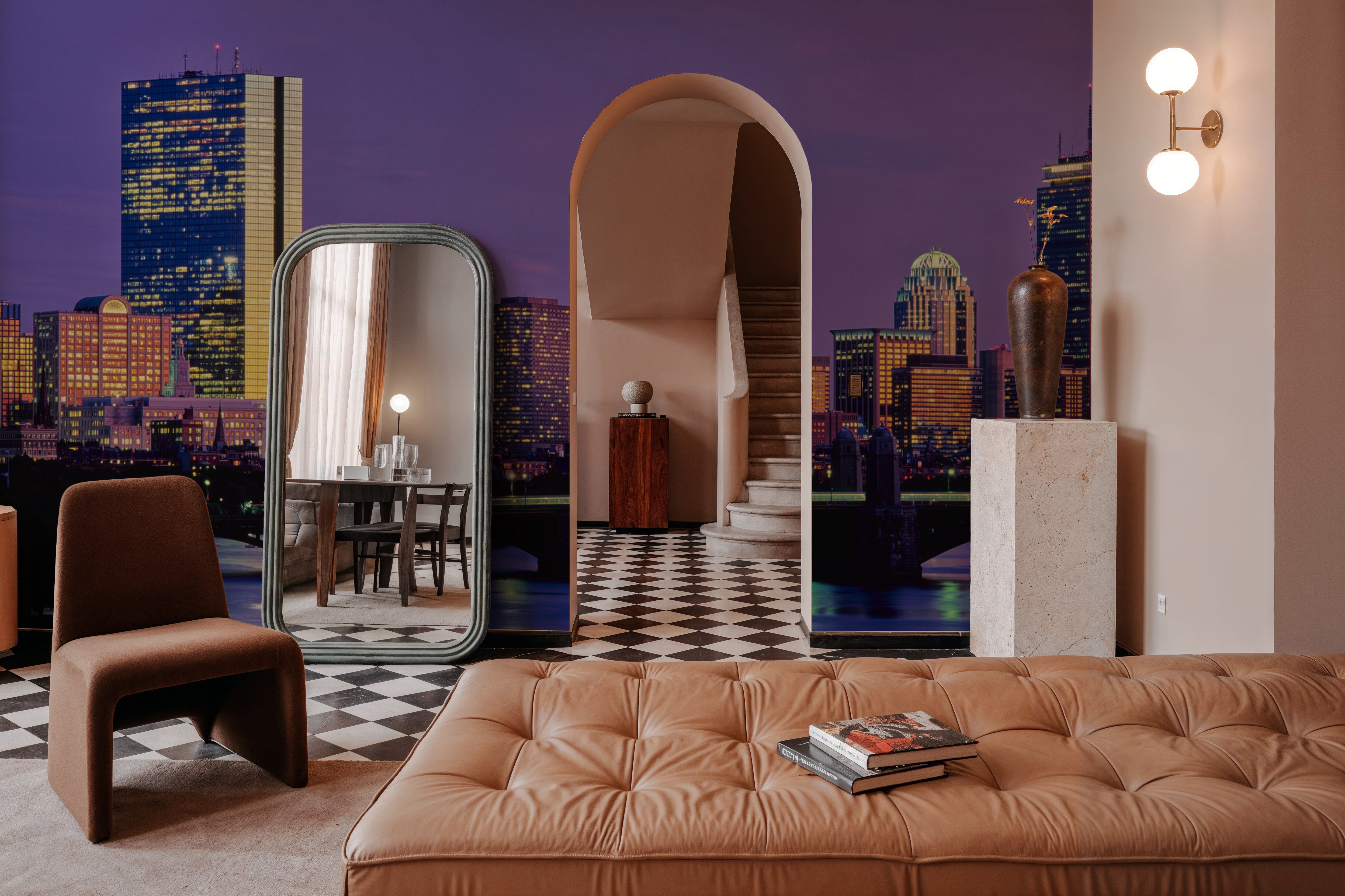 Purple Sunrise Gradient Twilight Metropolis