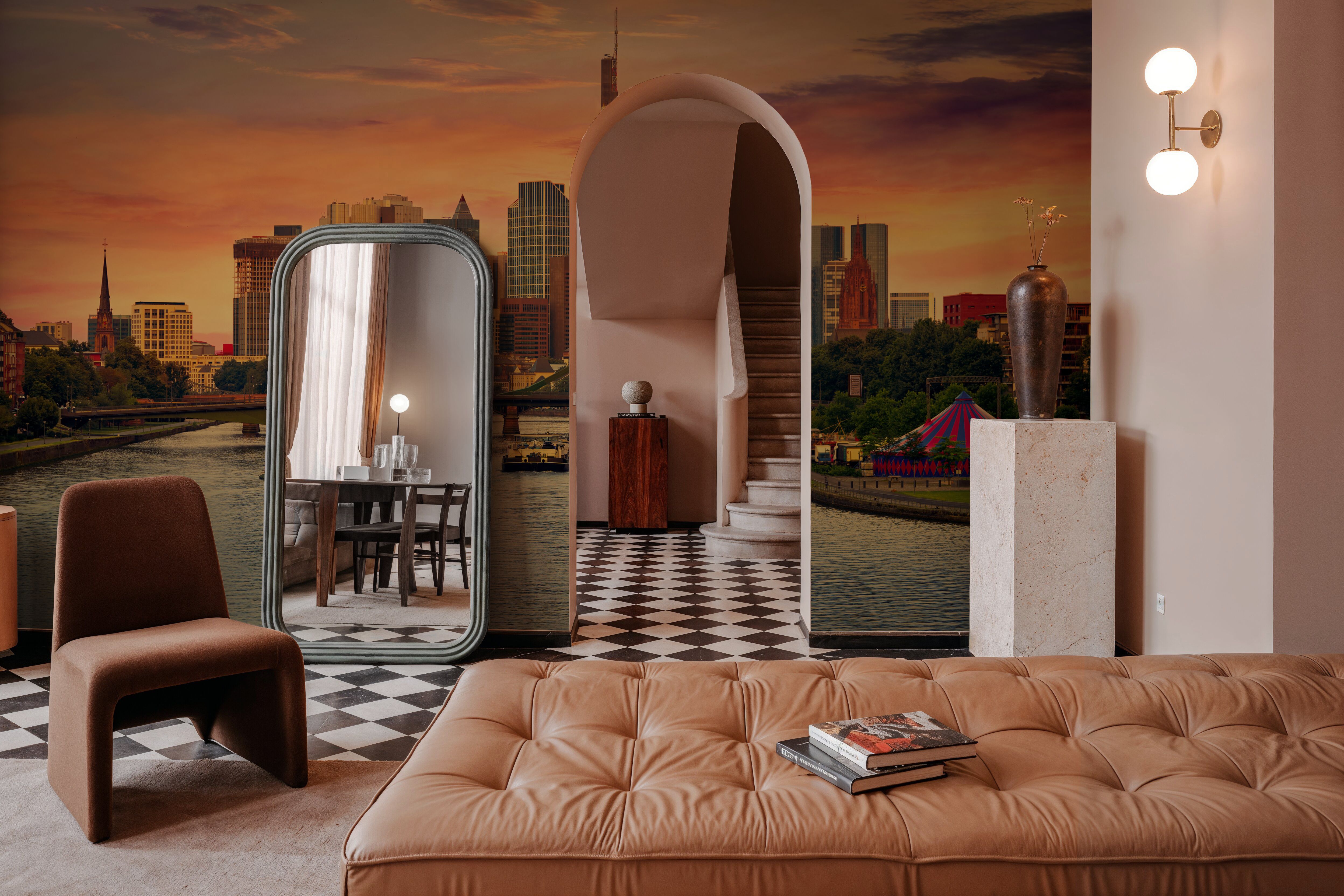 Frankfurt Skyline at Sunset