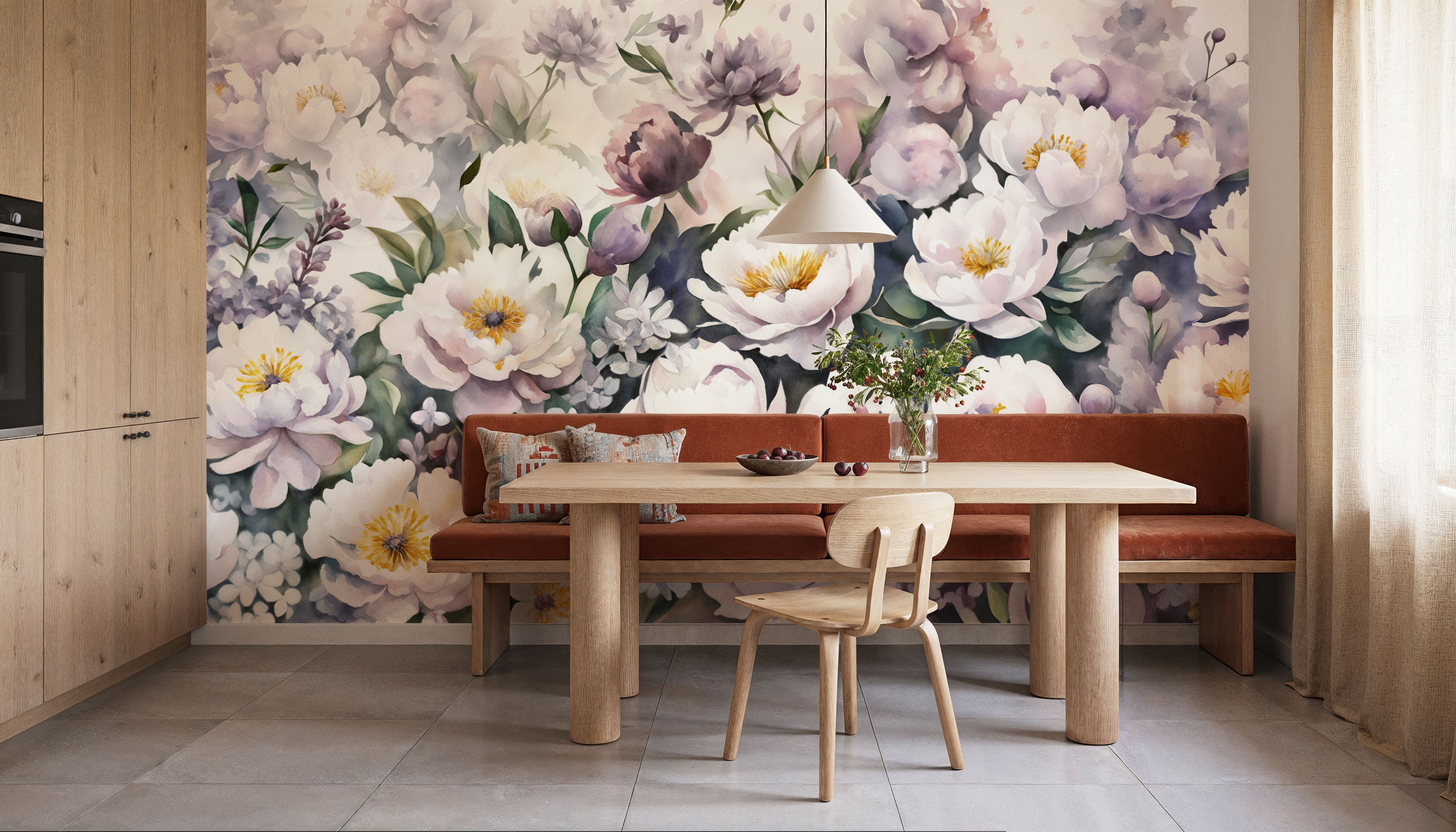 Watercolor Peonies Summer