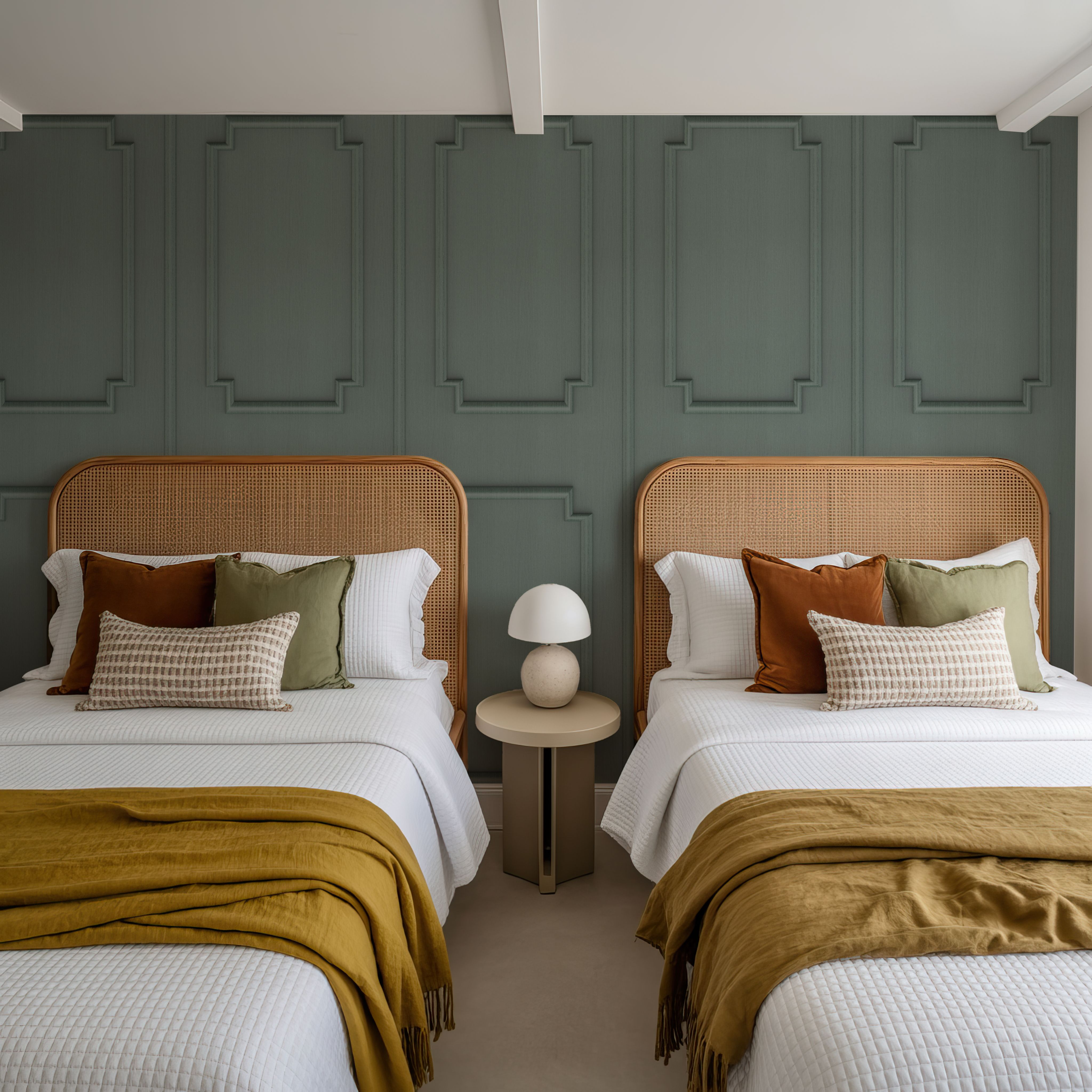 Faux Wall Panel Moulding, Sage