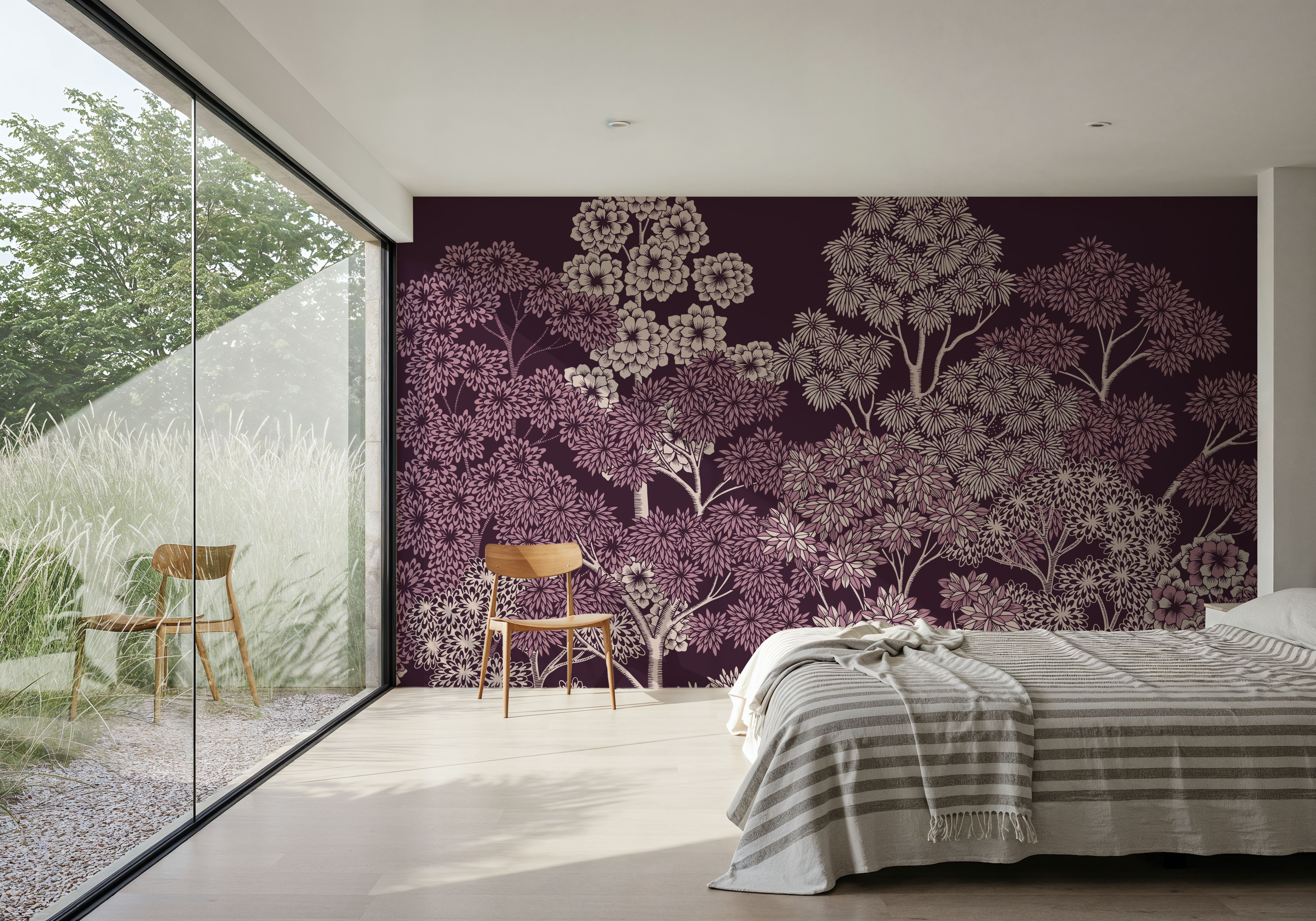 Overleaf Woodland, Burgundy