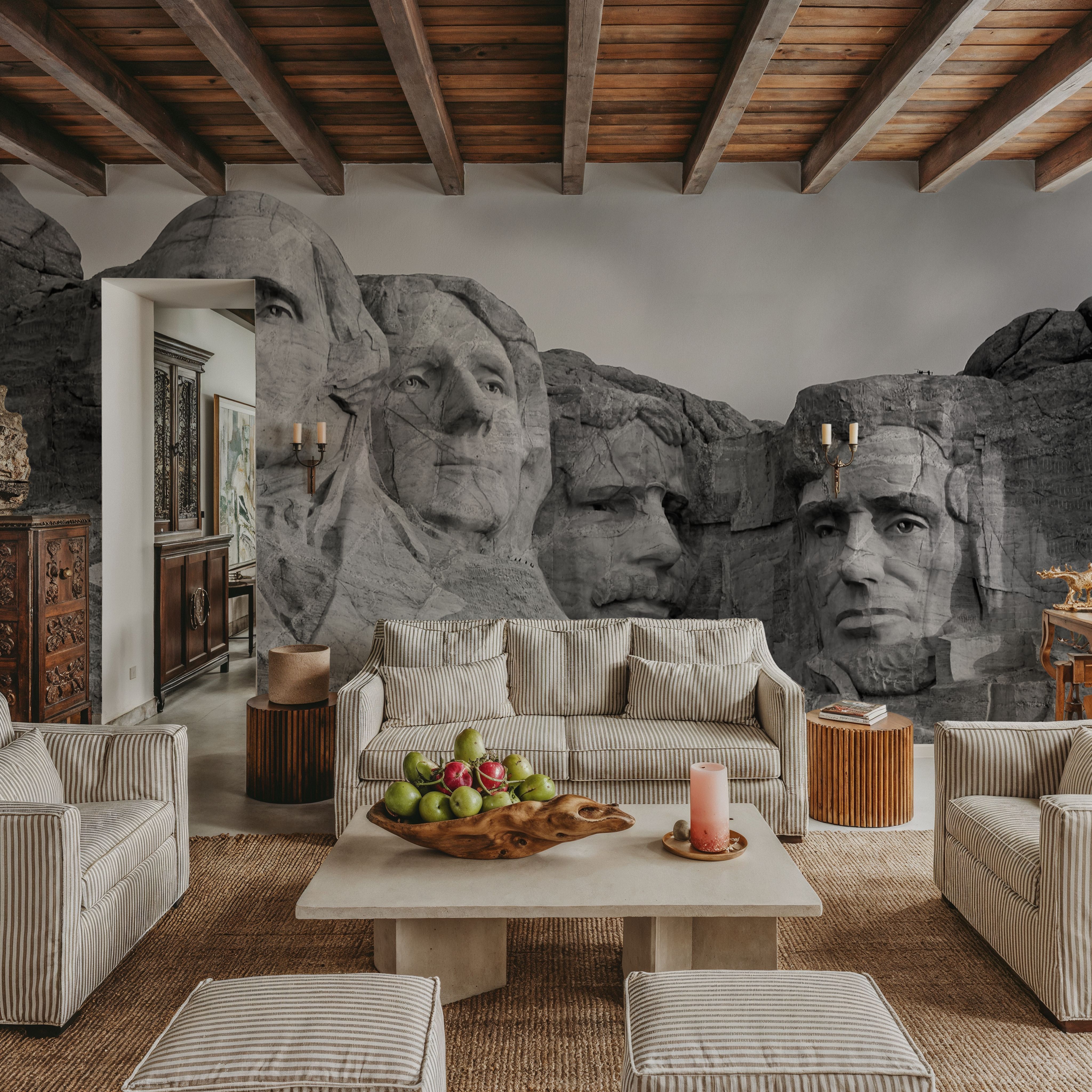 Mount Rushmore, Black And White