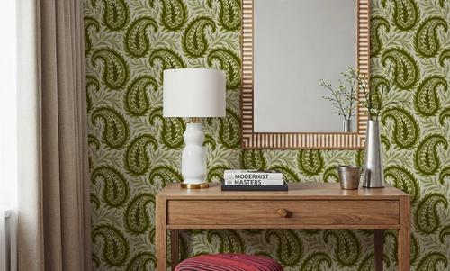 Botanical Paisley, Olive