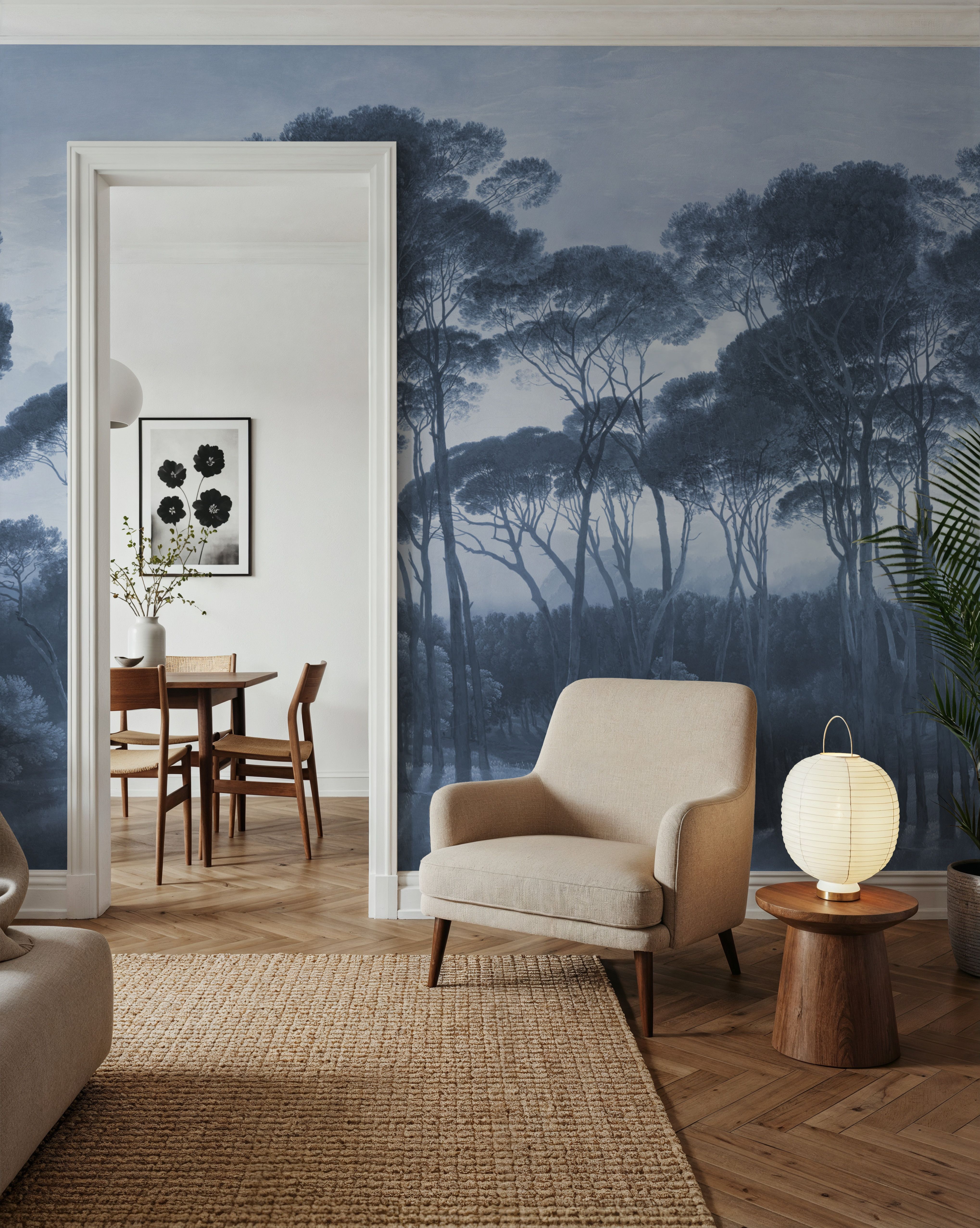 Mediterranean Pine Landscape, Blues