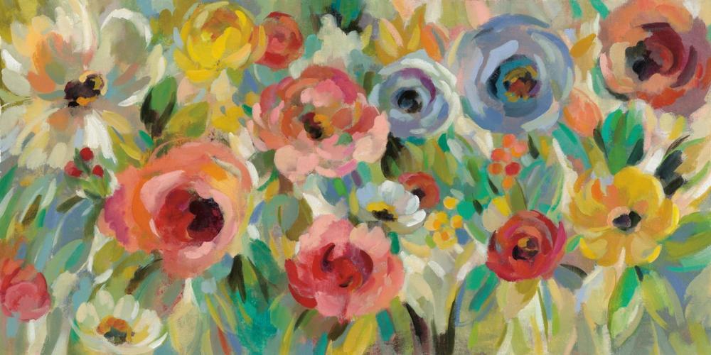 Vivid Coral Floral I