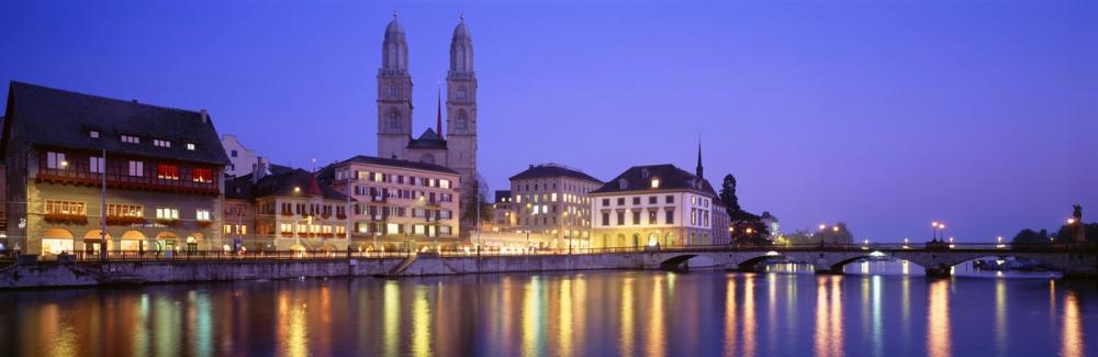 Twilight Towers Reflection