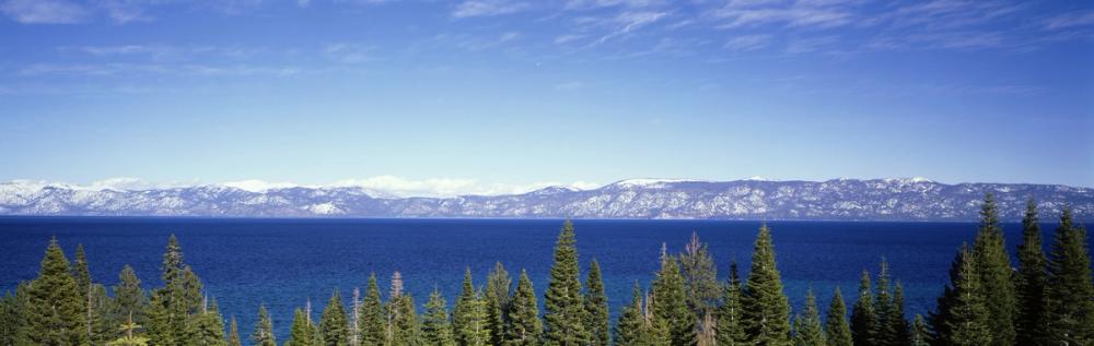 Mountain Lake Reflection Blue