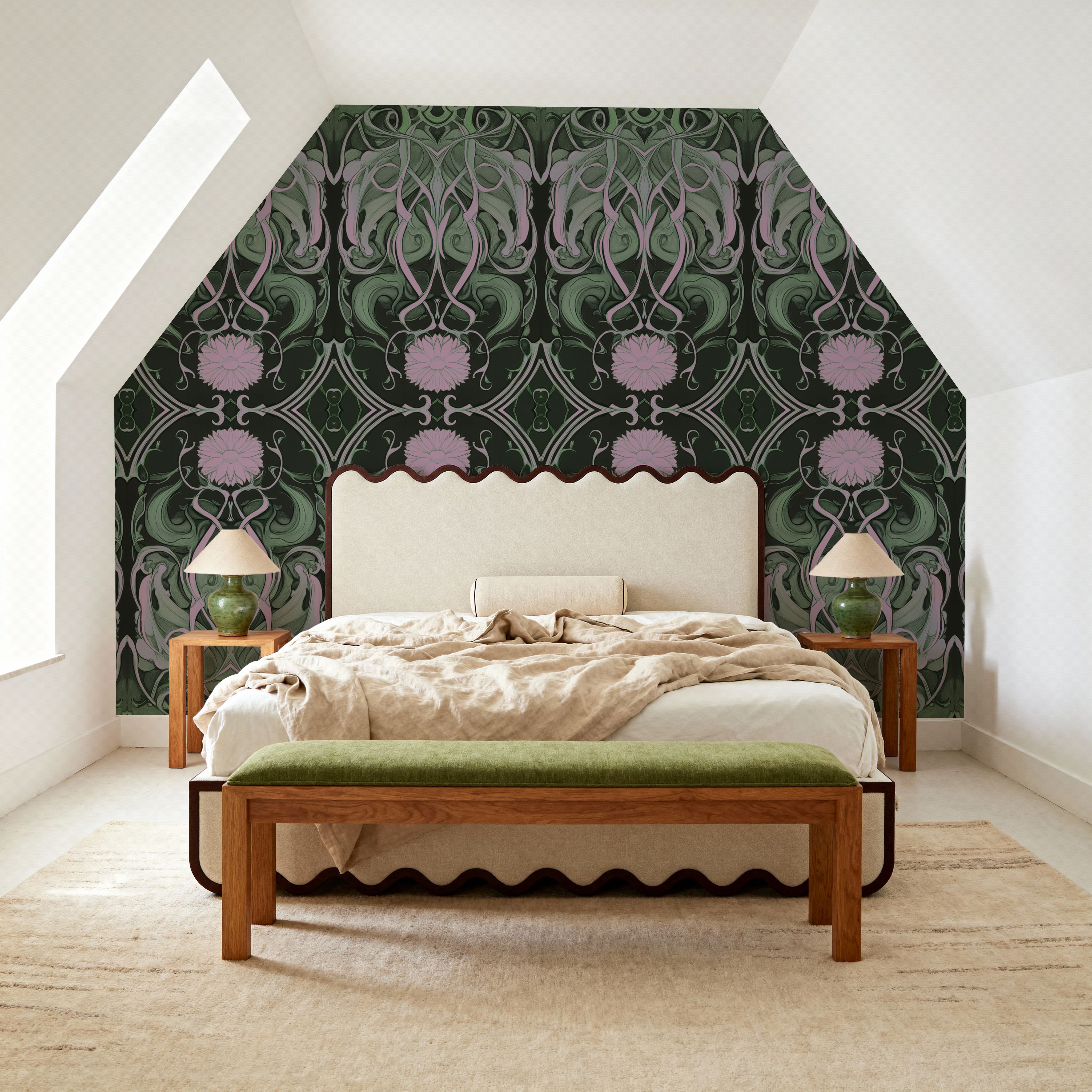 Art Noveau III Green