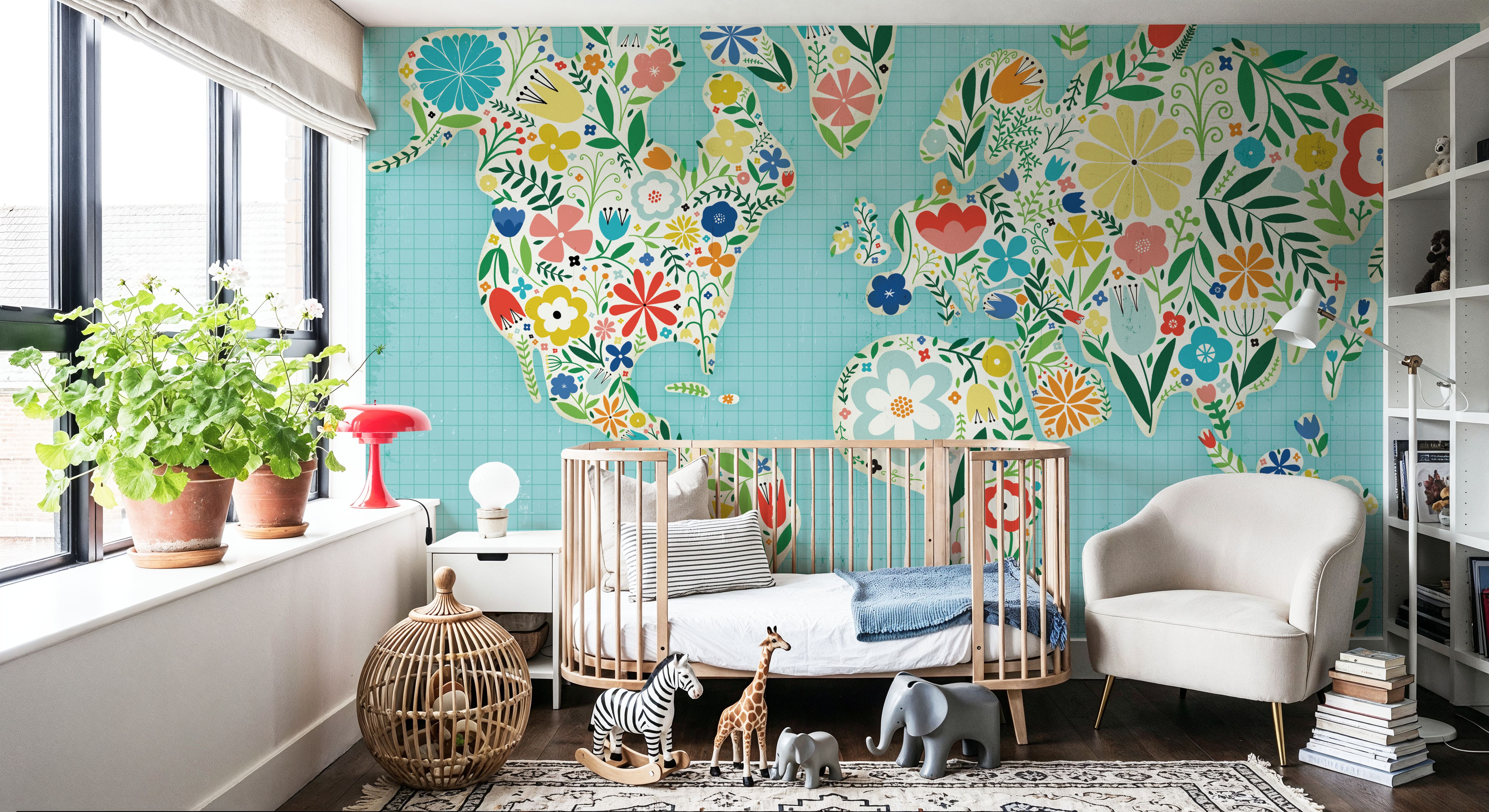 Floral World Blue