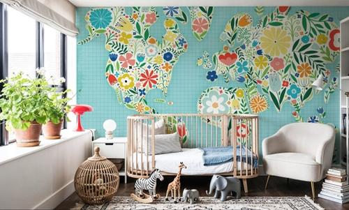 Floral World Blue