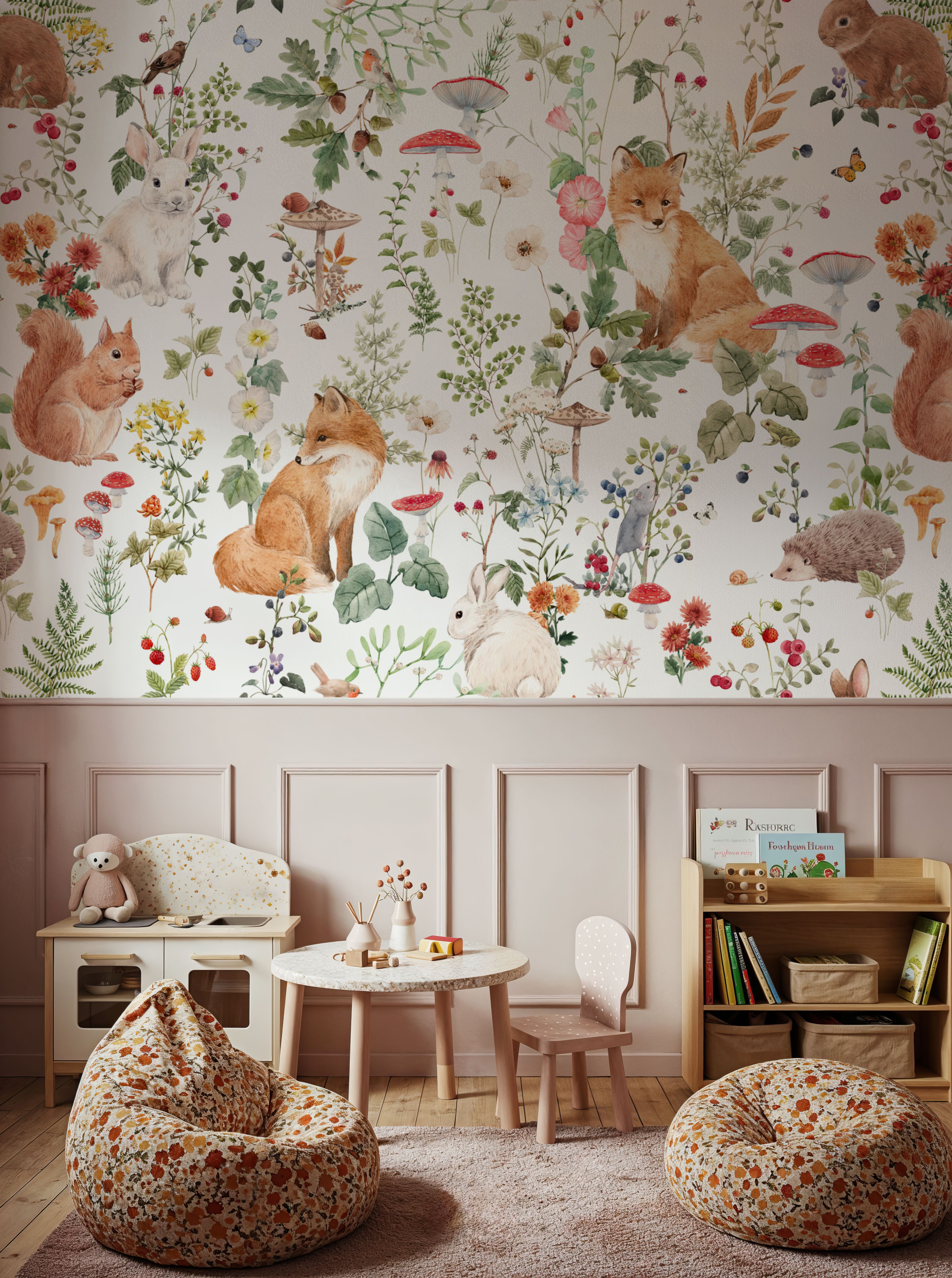 Baby Animals Nordic Fauna, White