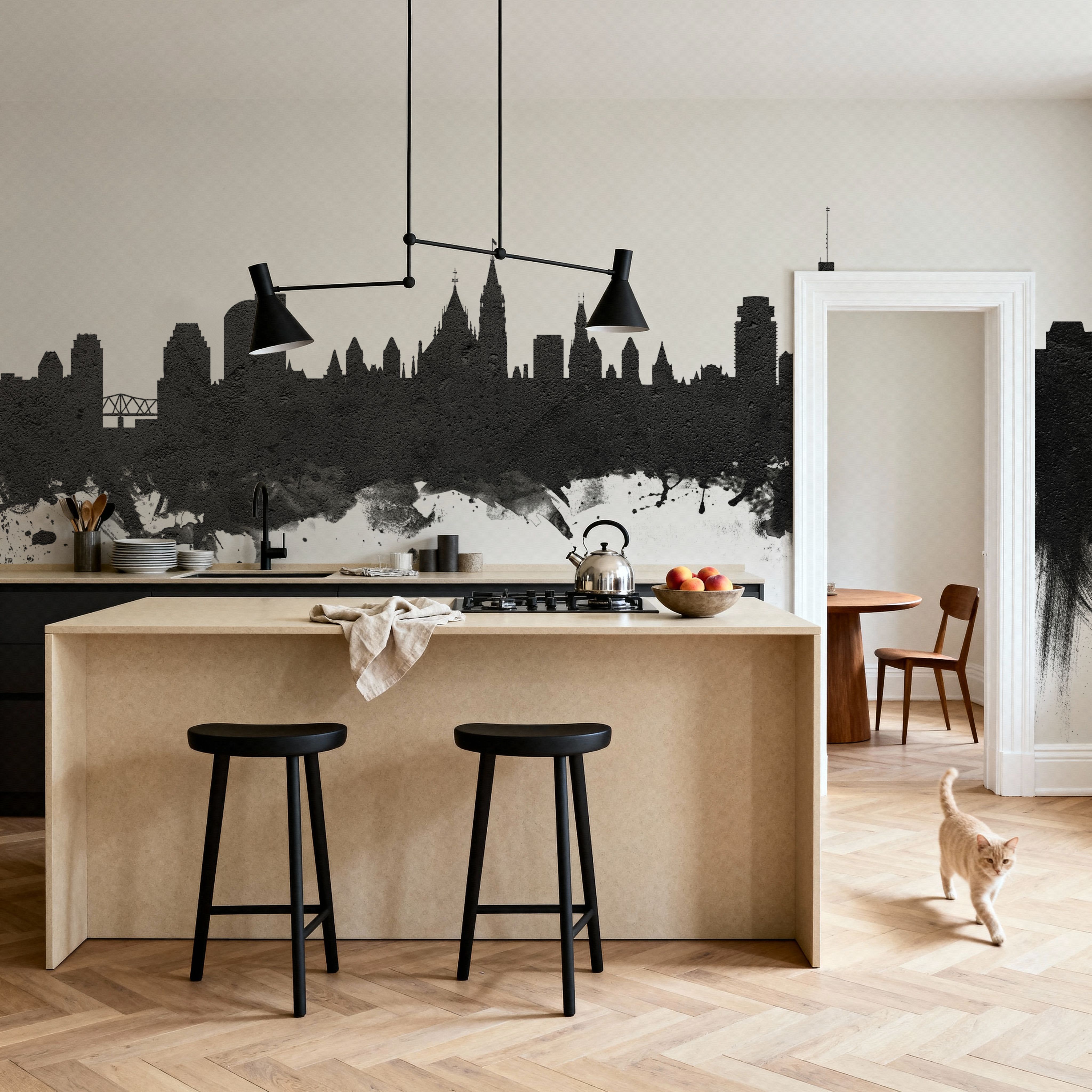 Ottowa Canada Skyline Black & White